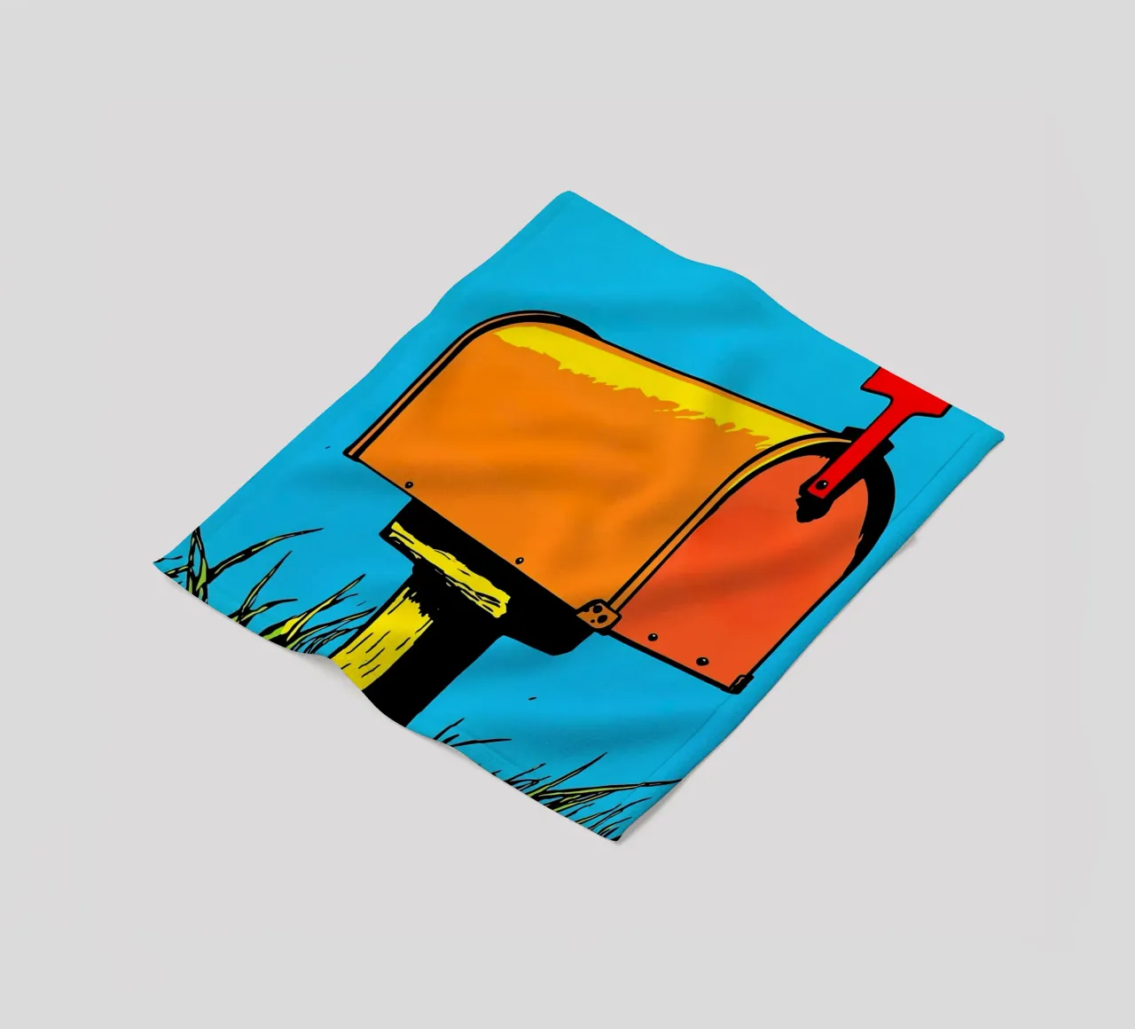 Cassetta della posta - Pop Art coperta in pile da ColorCrash Gallery