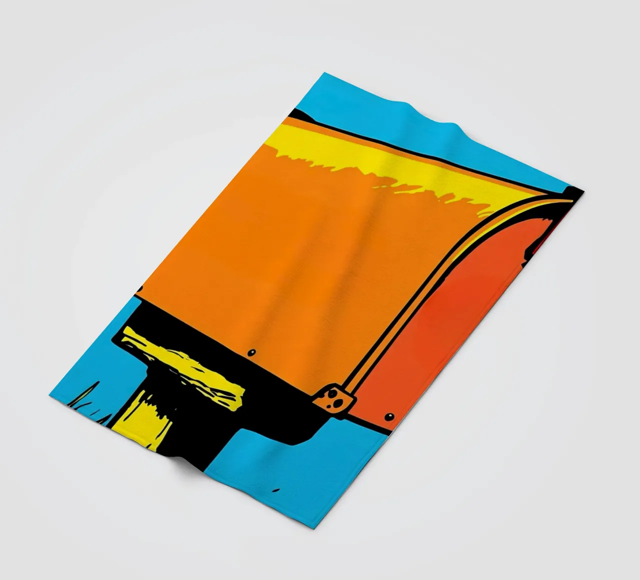 Cassetta della posta - Pop Art coperta in pile da ColorCrash Gallery
