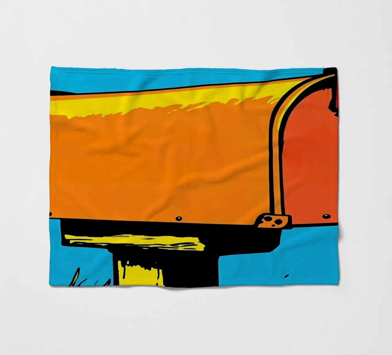Cassetta della posta - Pop Art coperta in pile da ColorCrash Gallery