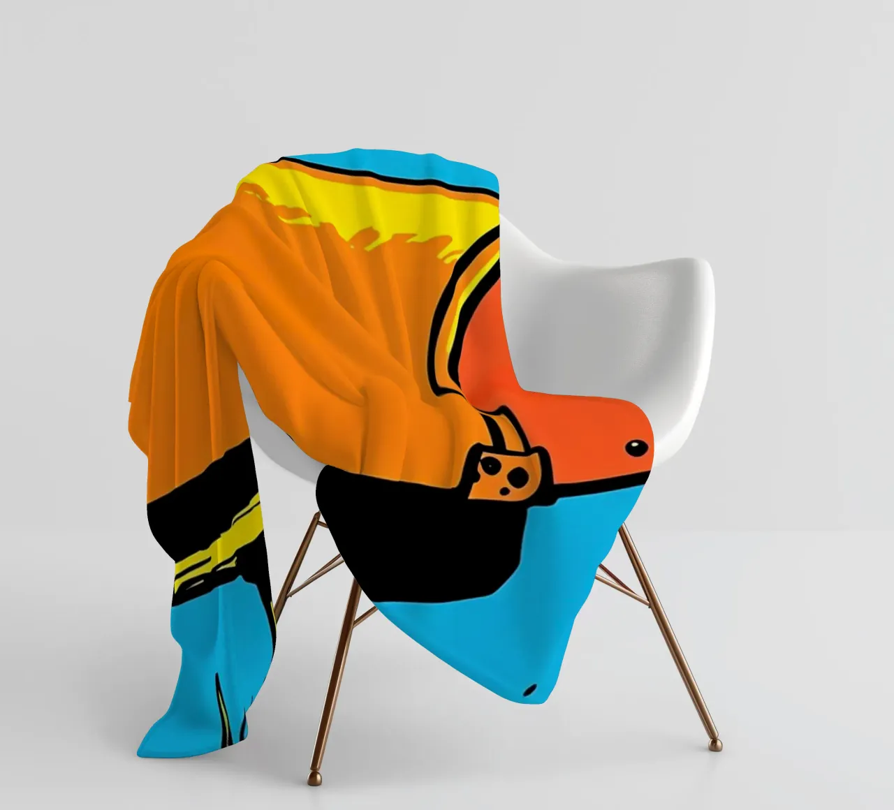Cassetta della posta - Pop Art coperta in pile da ColorCrash Gallery