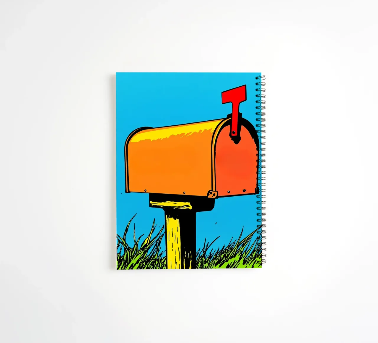 Mailbox - Pop Art spiral notebook by ColorCrash Gallery