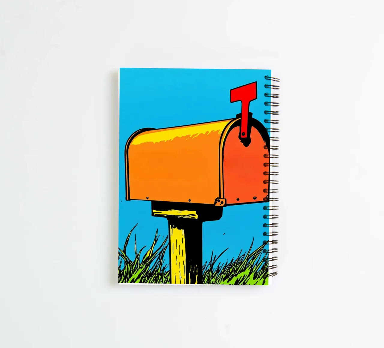 Mailbox - Pop Art spiral notebook by ColorCrash Gallery