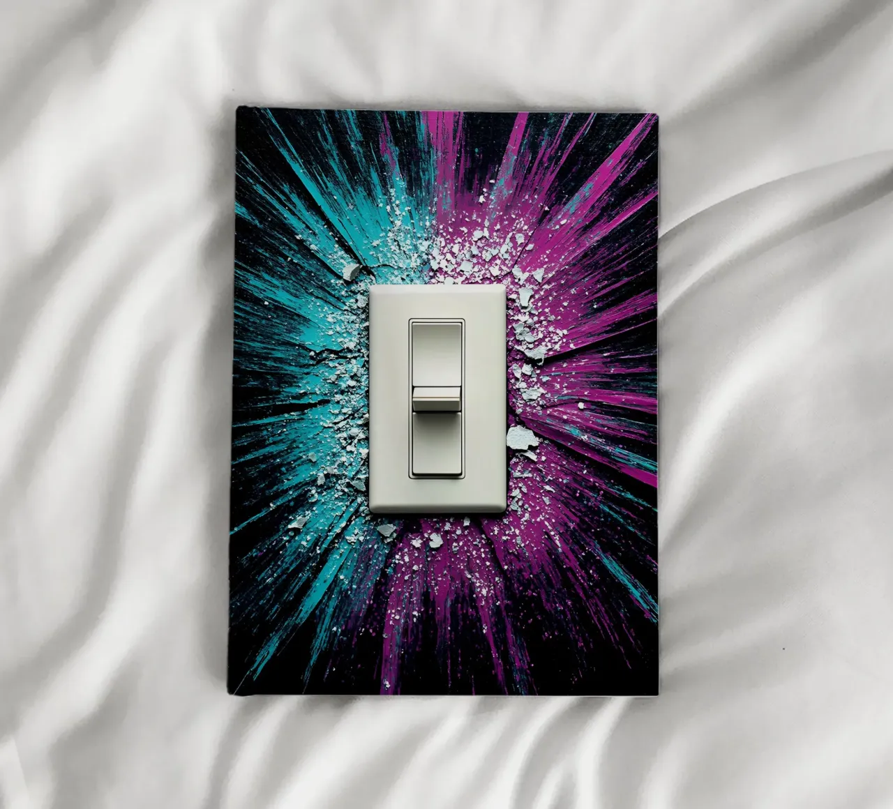 Light Switch - Pop Art notebook by ColorCrash Gallery