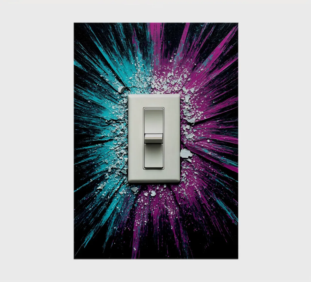 Light Switch - Pop Art notebook by ColorCrash Gallery