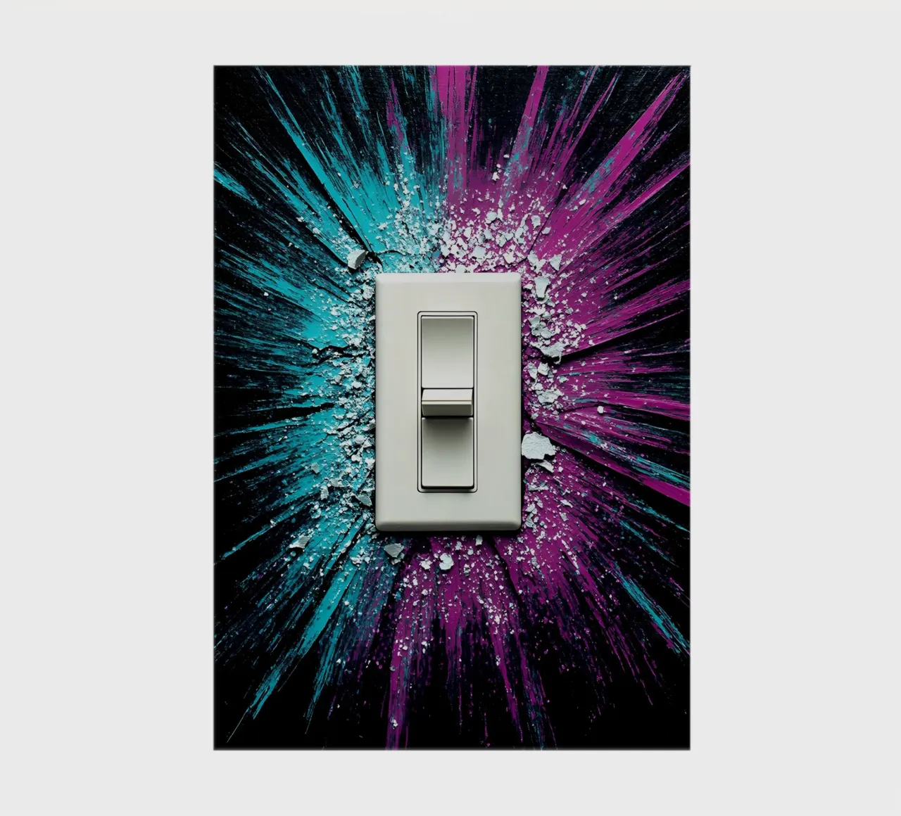 Light Switch - Pop Art notebook by ColorCrash Gallery
