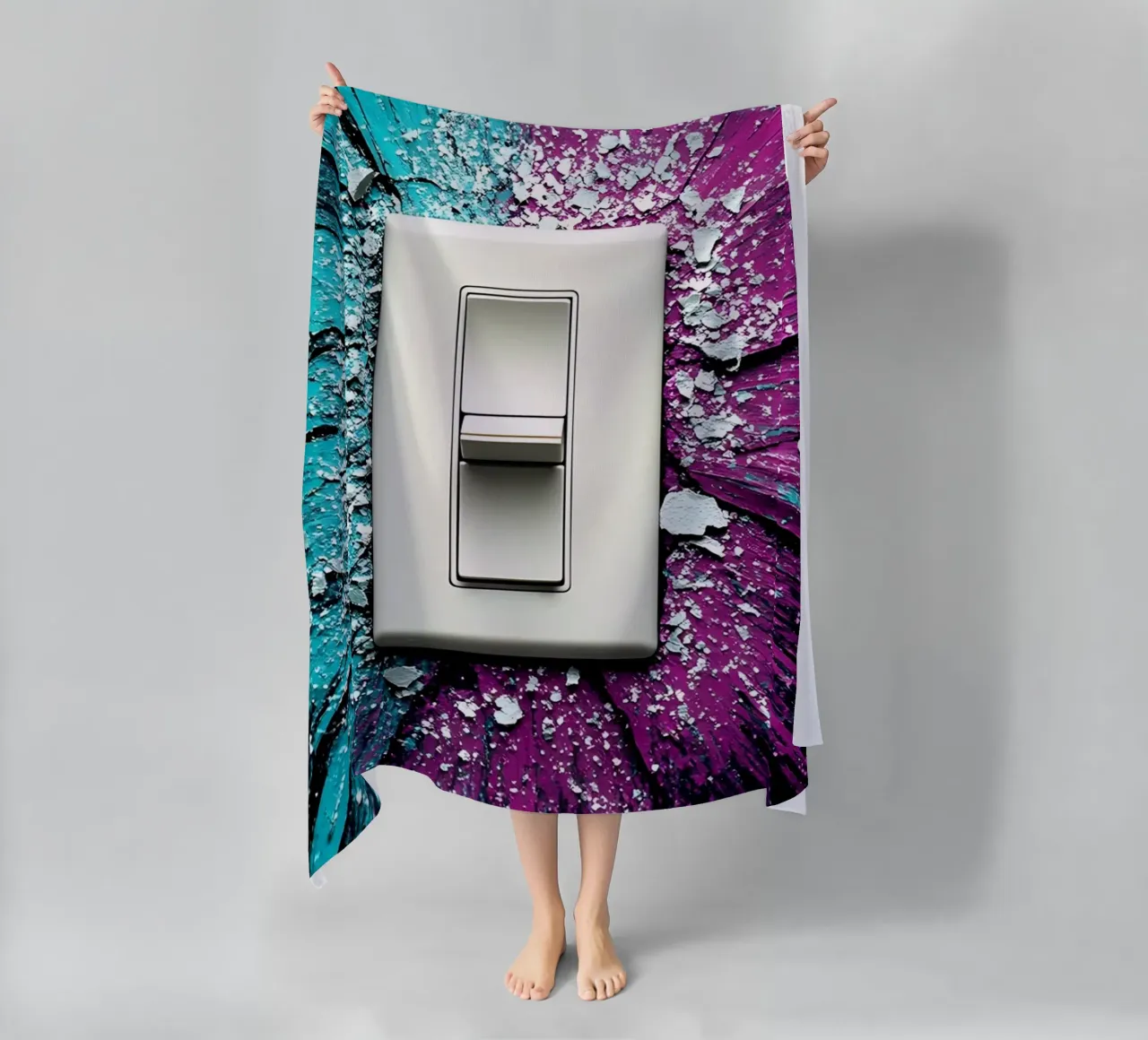 Interruttore della luce - Pop Art telo mare da ColorCrash Gallery