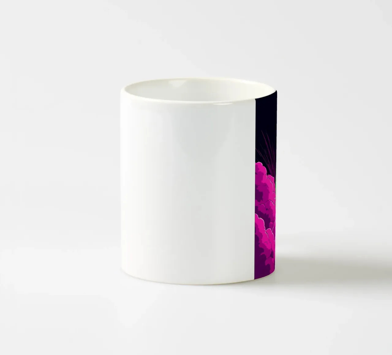 Piuma sulle nuvole - Pop Art tazza in ceramica da ColorCrash Gallery
