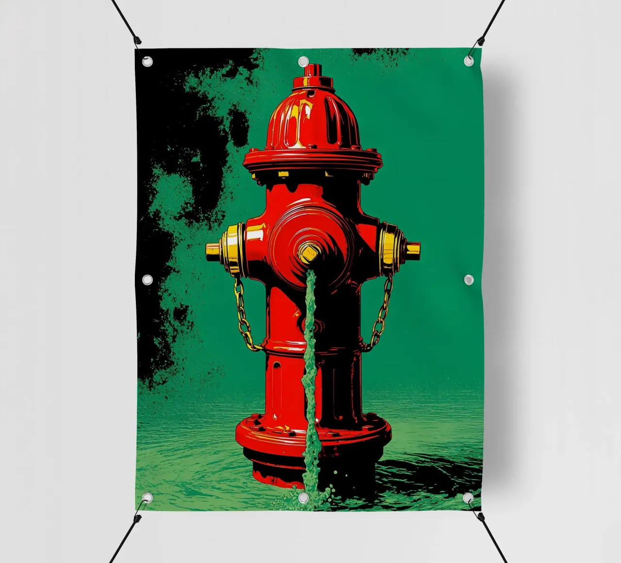 Idrante - Pop Art telo in pvc da ColorCrash Gallery
