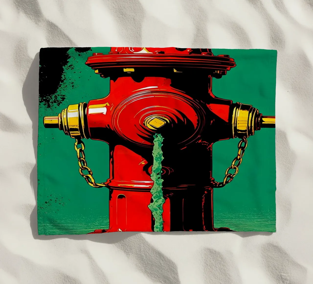 Idrante - Pop Art telo mare da ColorCrash Gallery