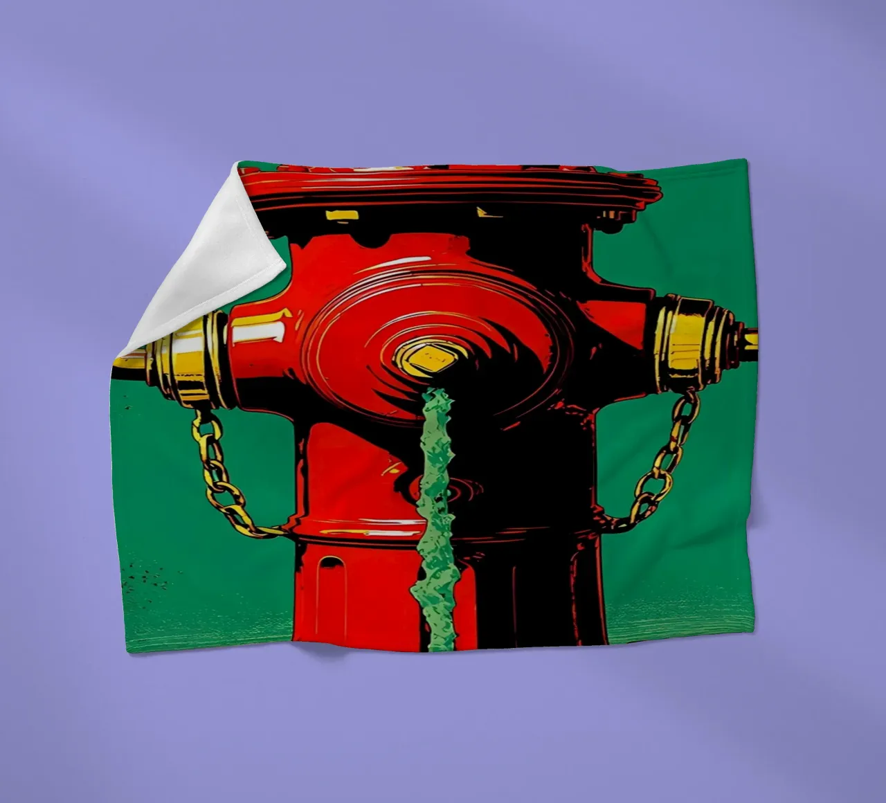 Idrante - Pop Art coperta in pile da ColorCrash Gallery