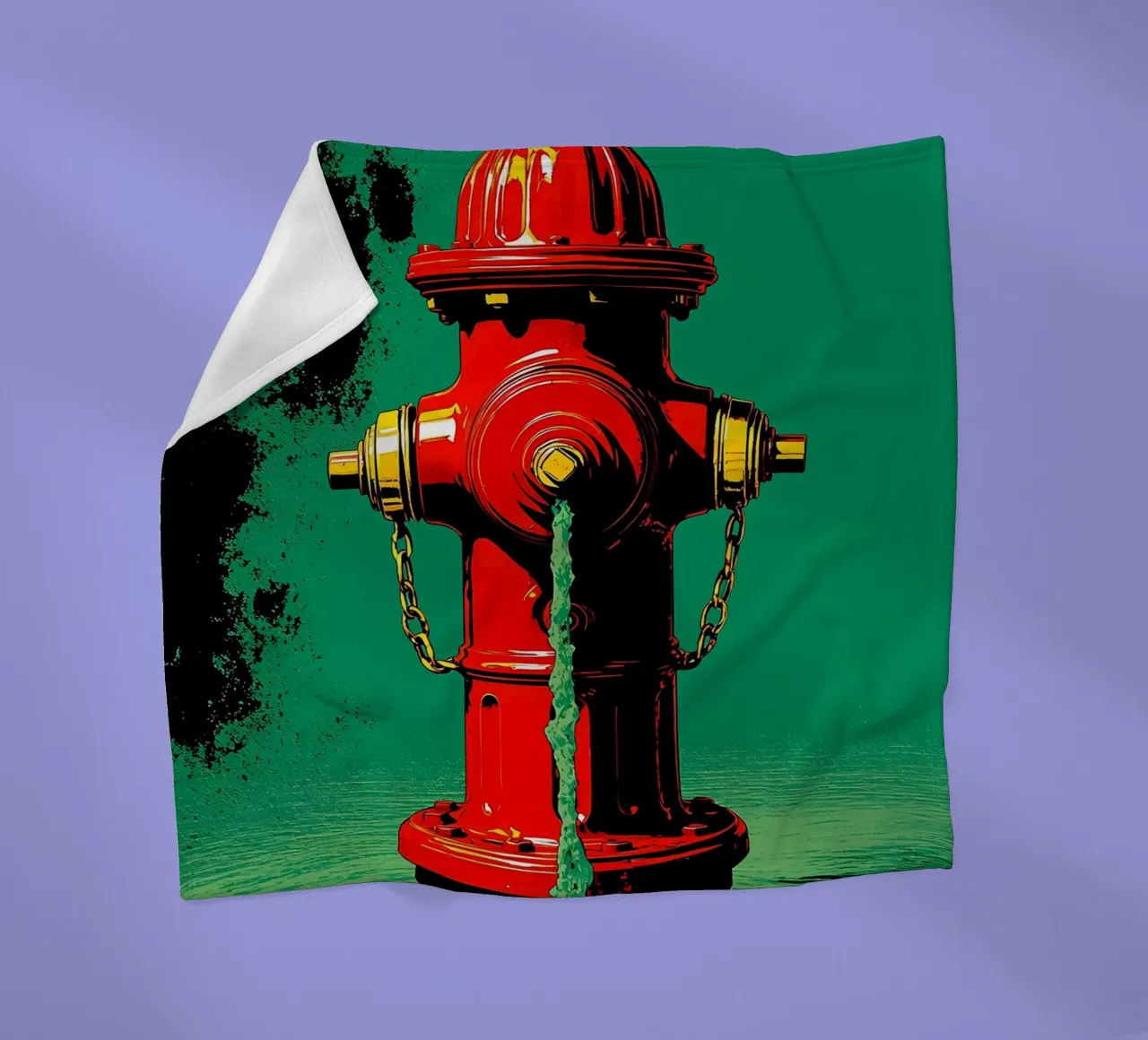 Idrante - Pop Art coperta in pile da ColorCrash Gallery
