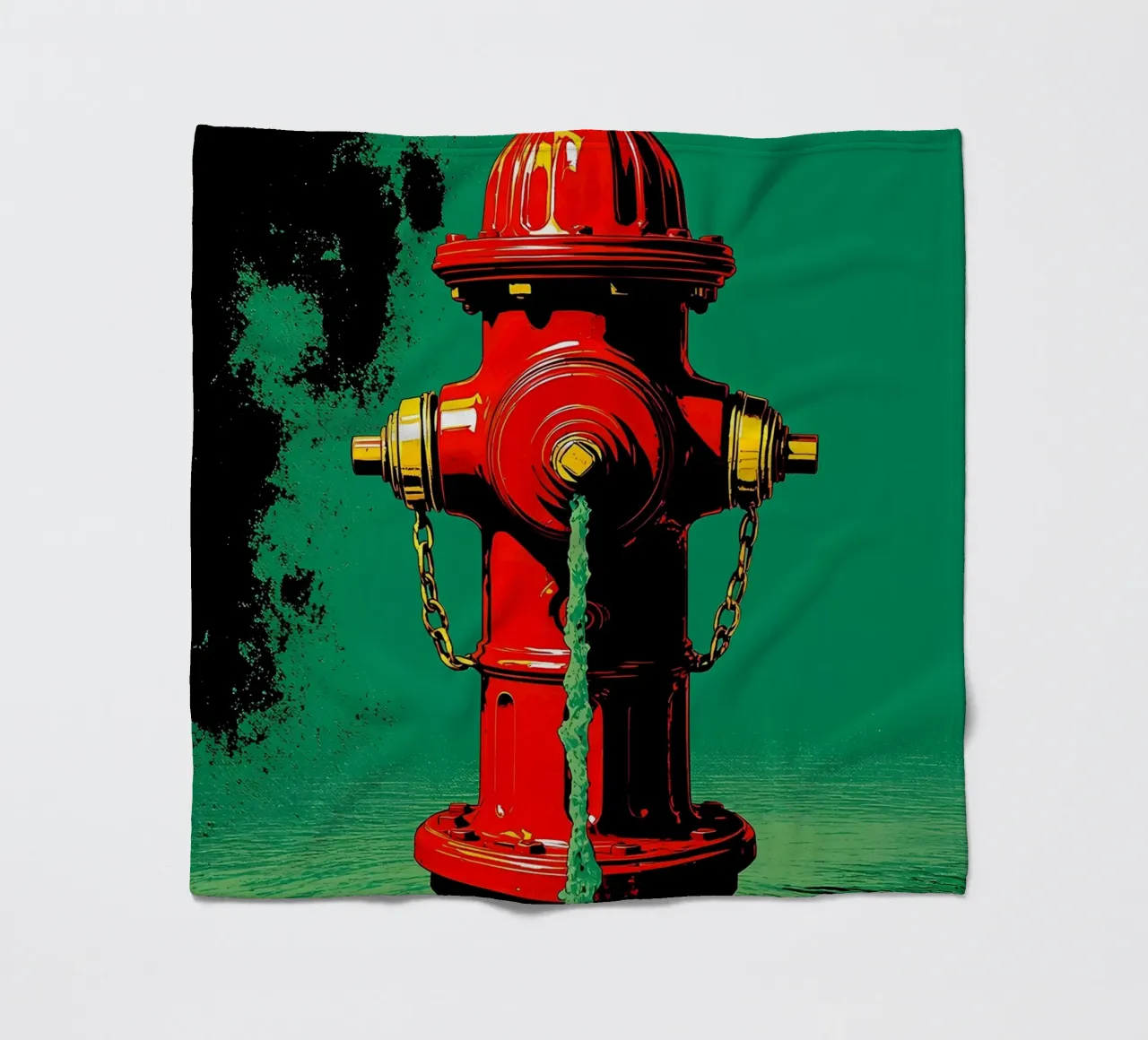 Idrante - Pop Art coperta in pile da ColorCrash Gallery
