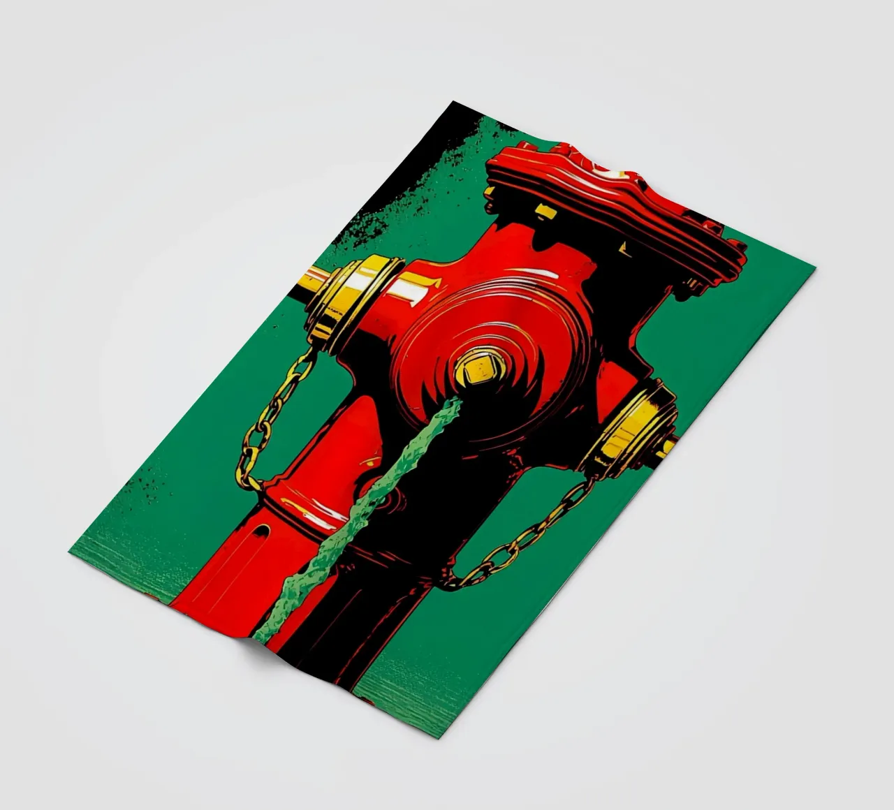 Idrante - Pop Art coperta in pile da ColorCrash Gallery