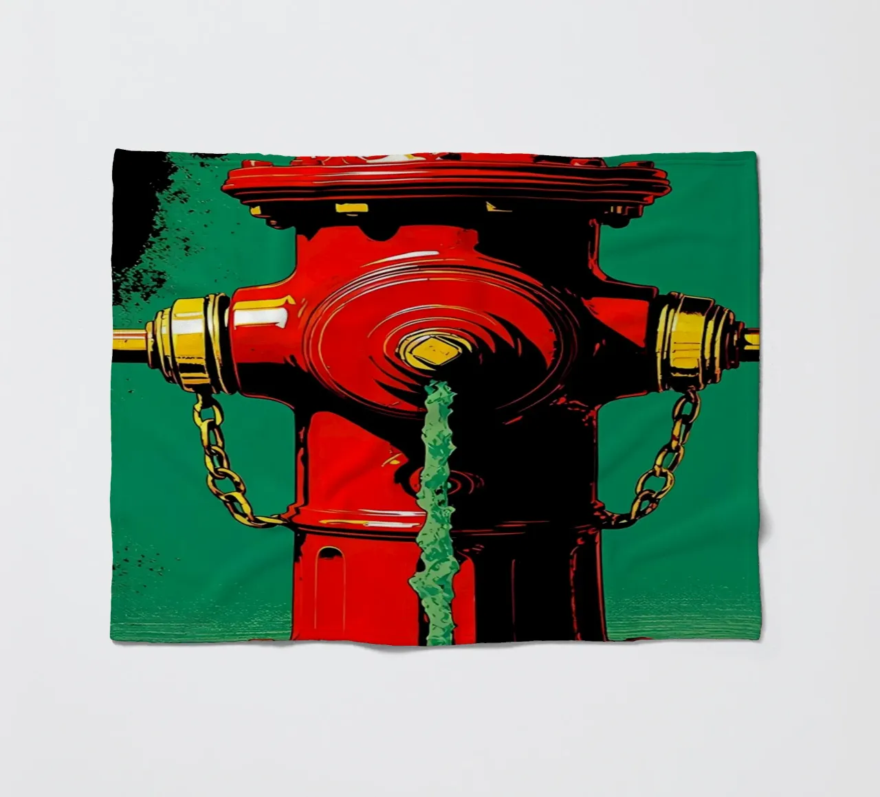 Idrante - Pop Art coperta in pile da ColorCrash Gallery