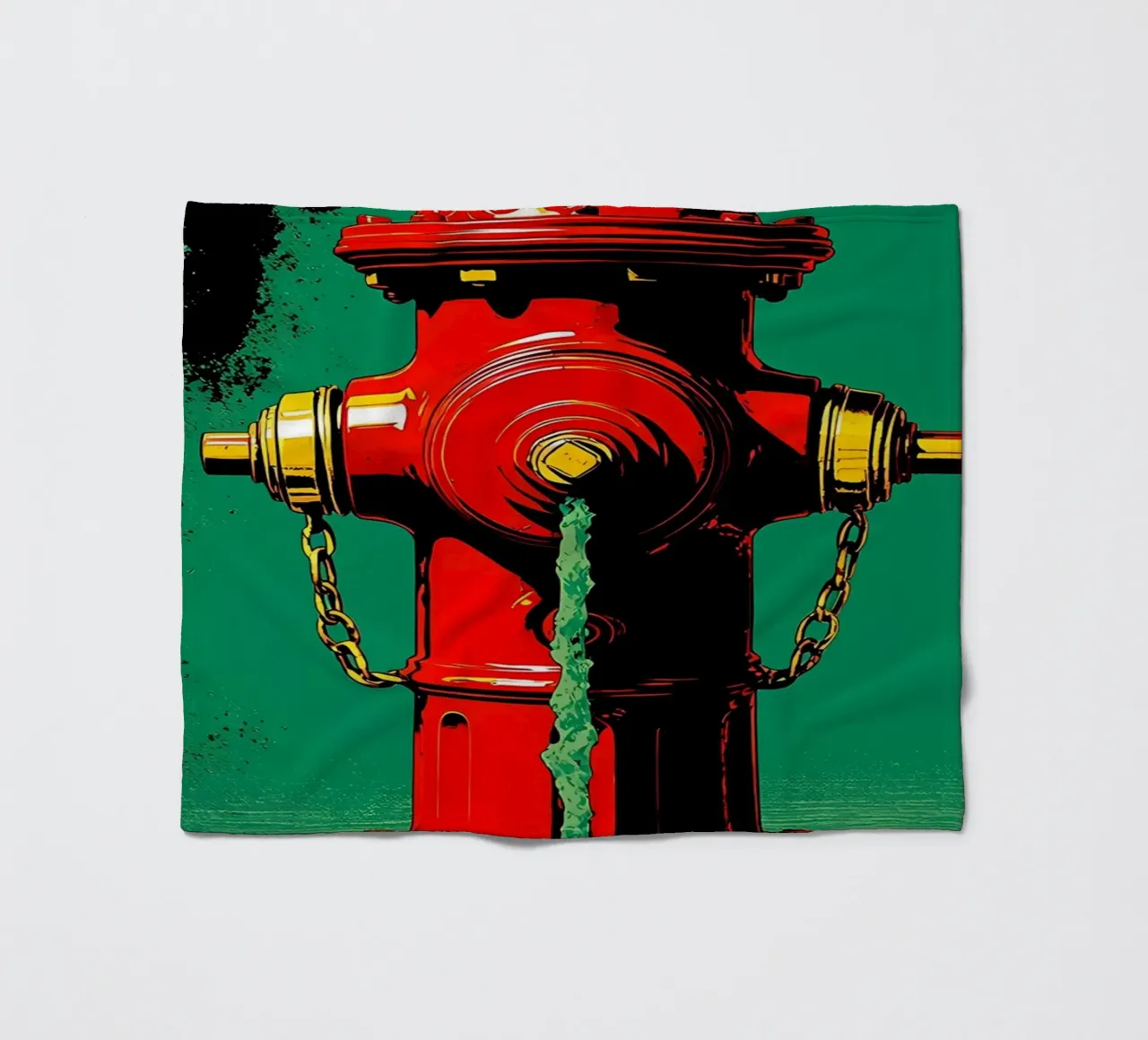 Idrante - Pop Art coperta in pile da ColorCrash Gallery