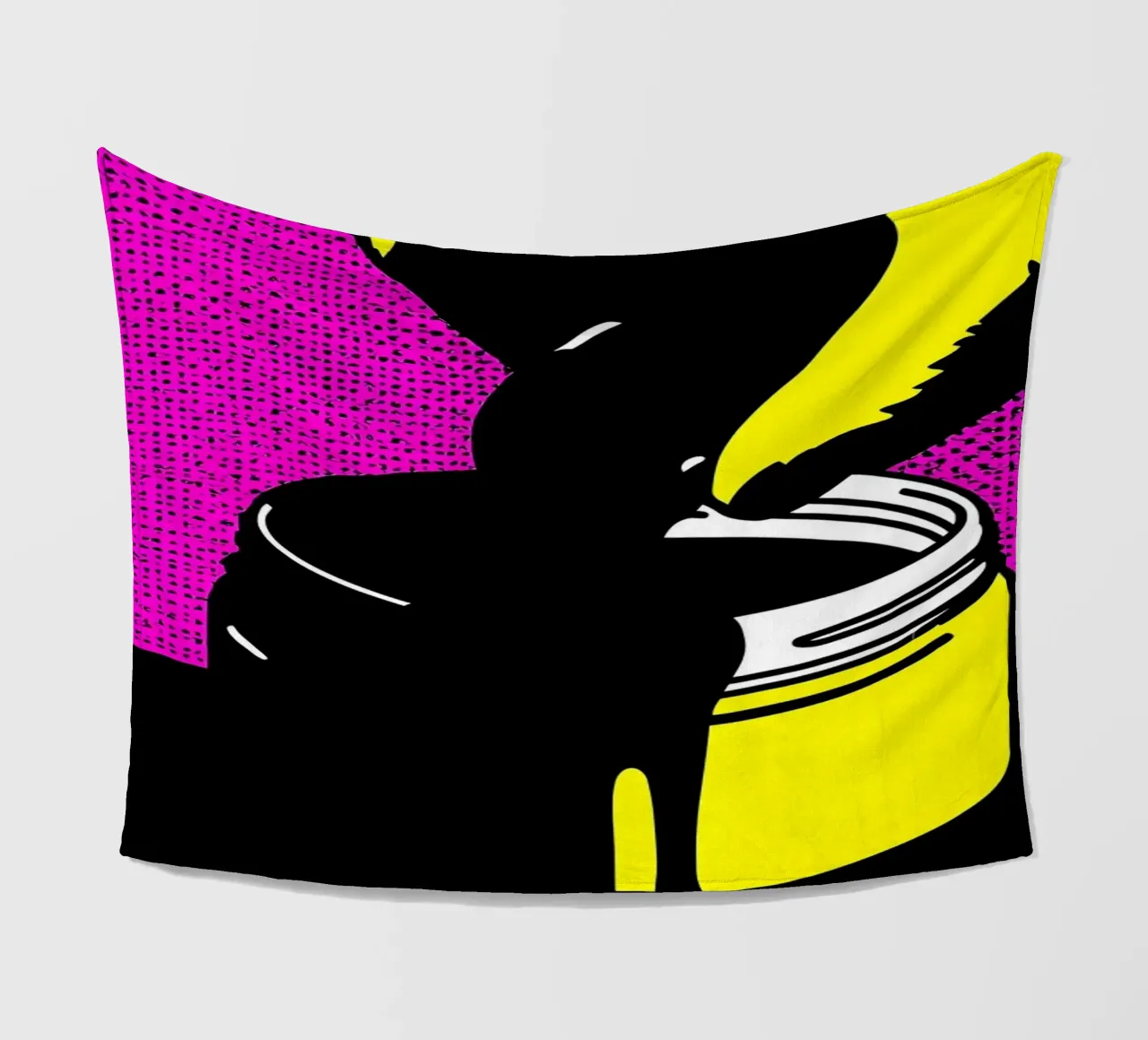 Barattolo di vernice - Pop Art coperta in pile da ColorCrash Gallery