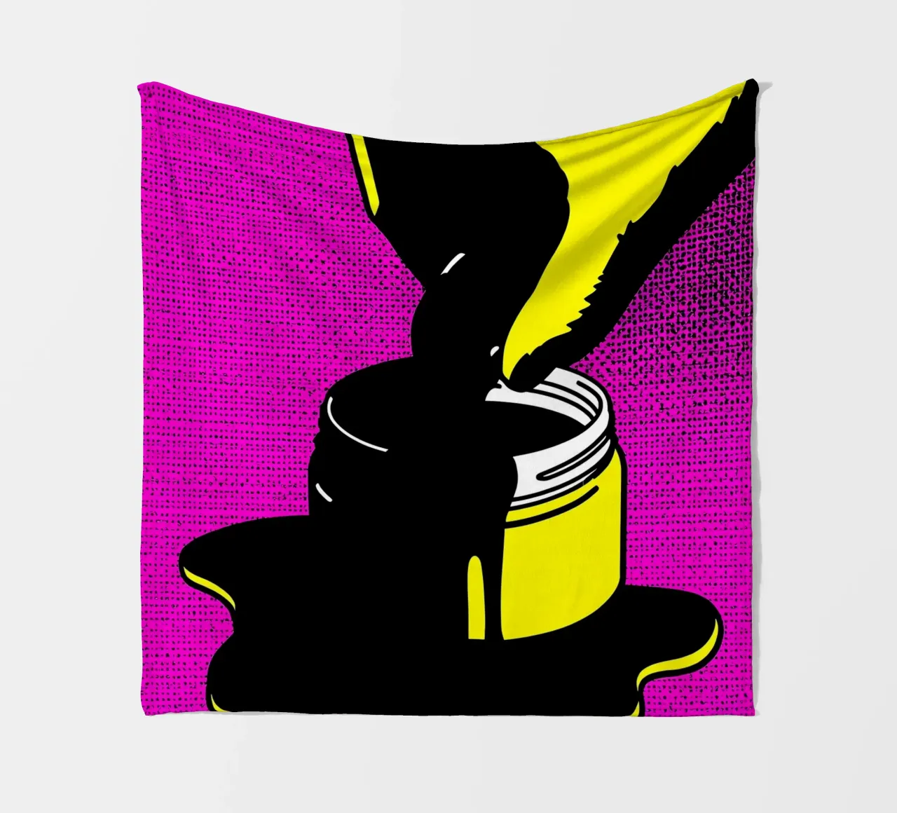 Barattolo di vernice - Pop Art coperta in pile da ColorCrash Gallery