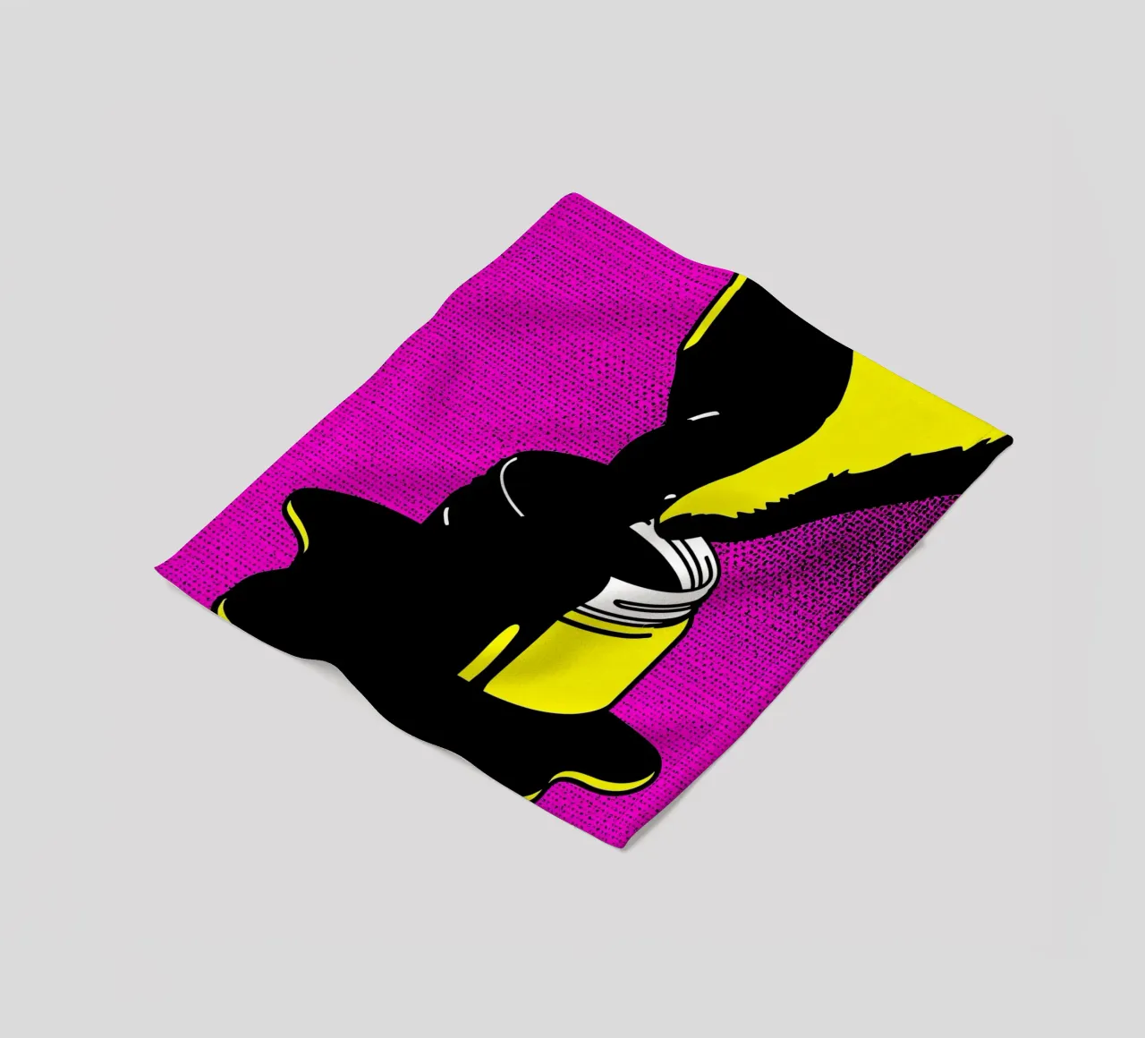 Barattolo di vernice - Pop Art coperta in pile da ColorCrash Gallery