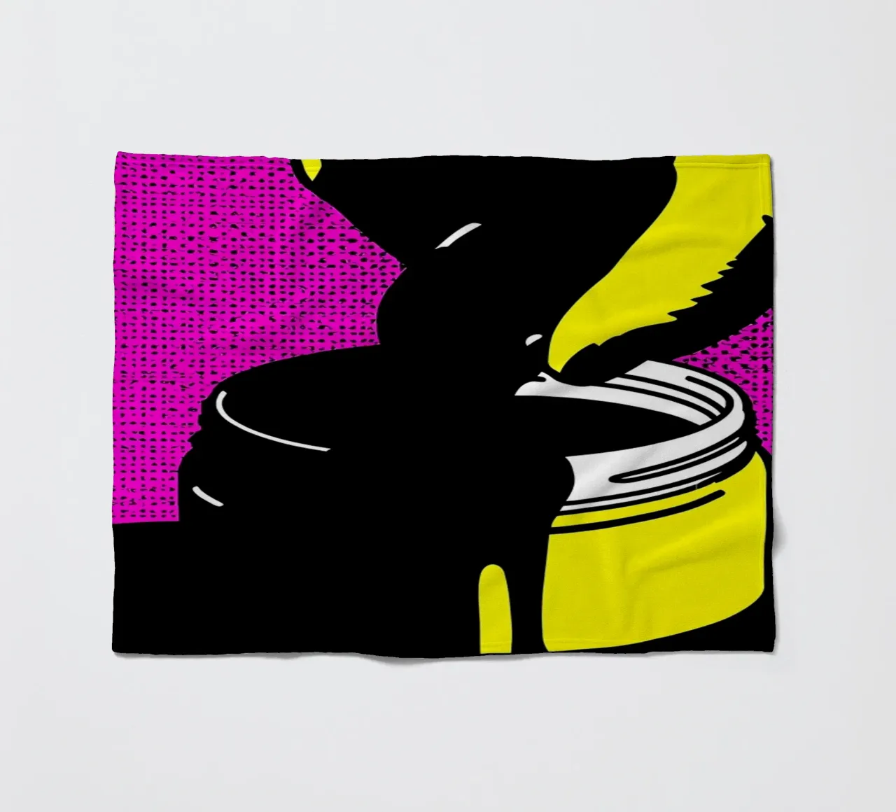 Barattolo di vernice - Pop Art coperta in pile da ColorCrash Gallery