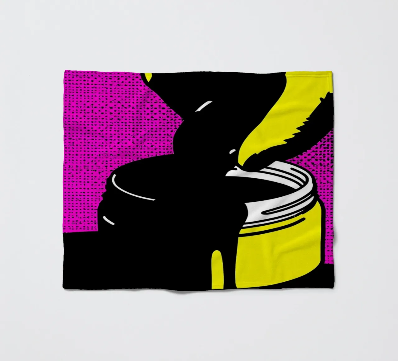 Barattolo di vernice - Pop Art coperta in pile da ColorCrash Gallery