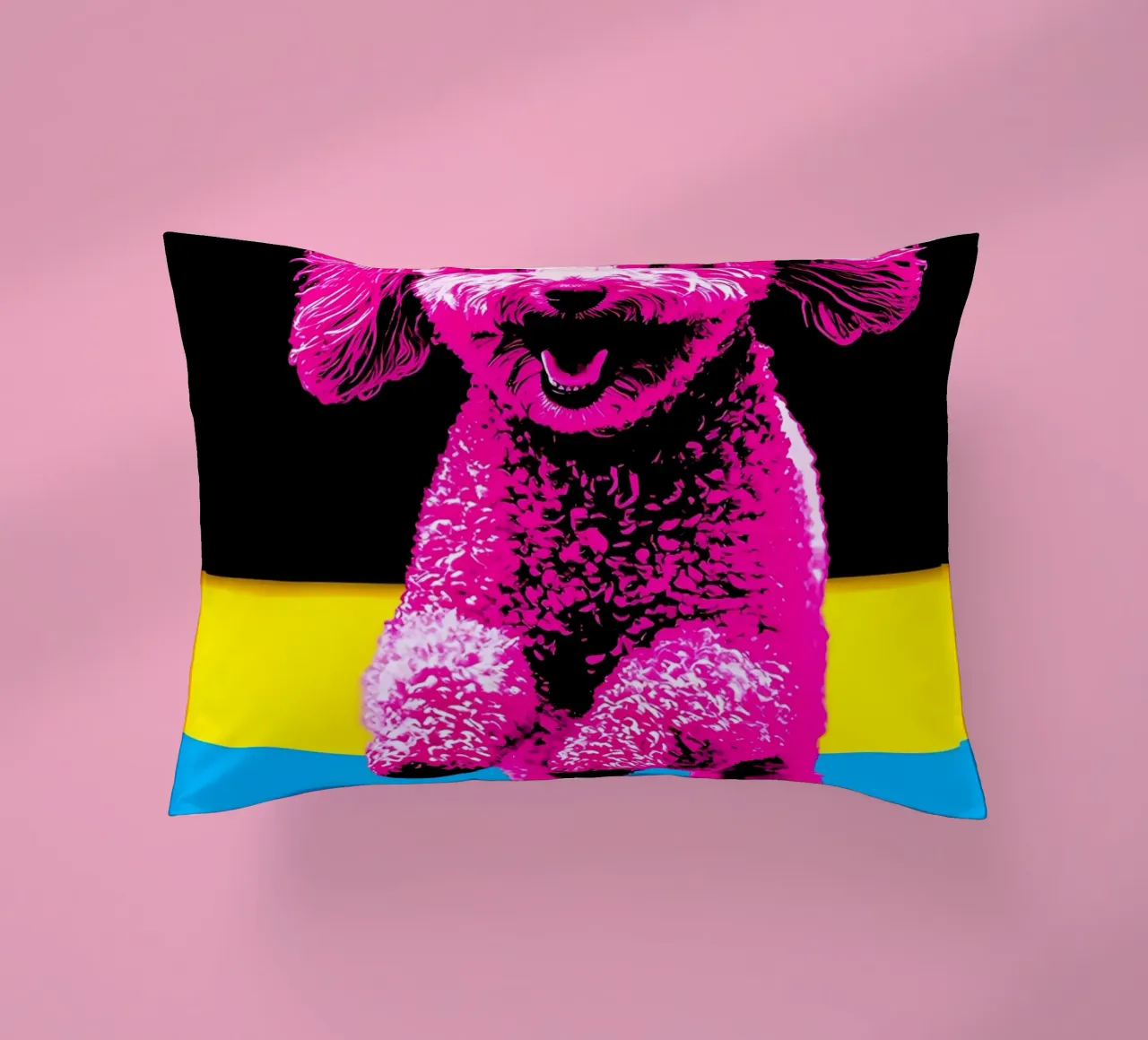Barboncino - Pop Art cuscino da ColorCrash Gallery