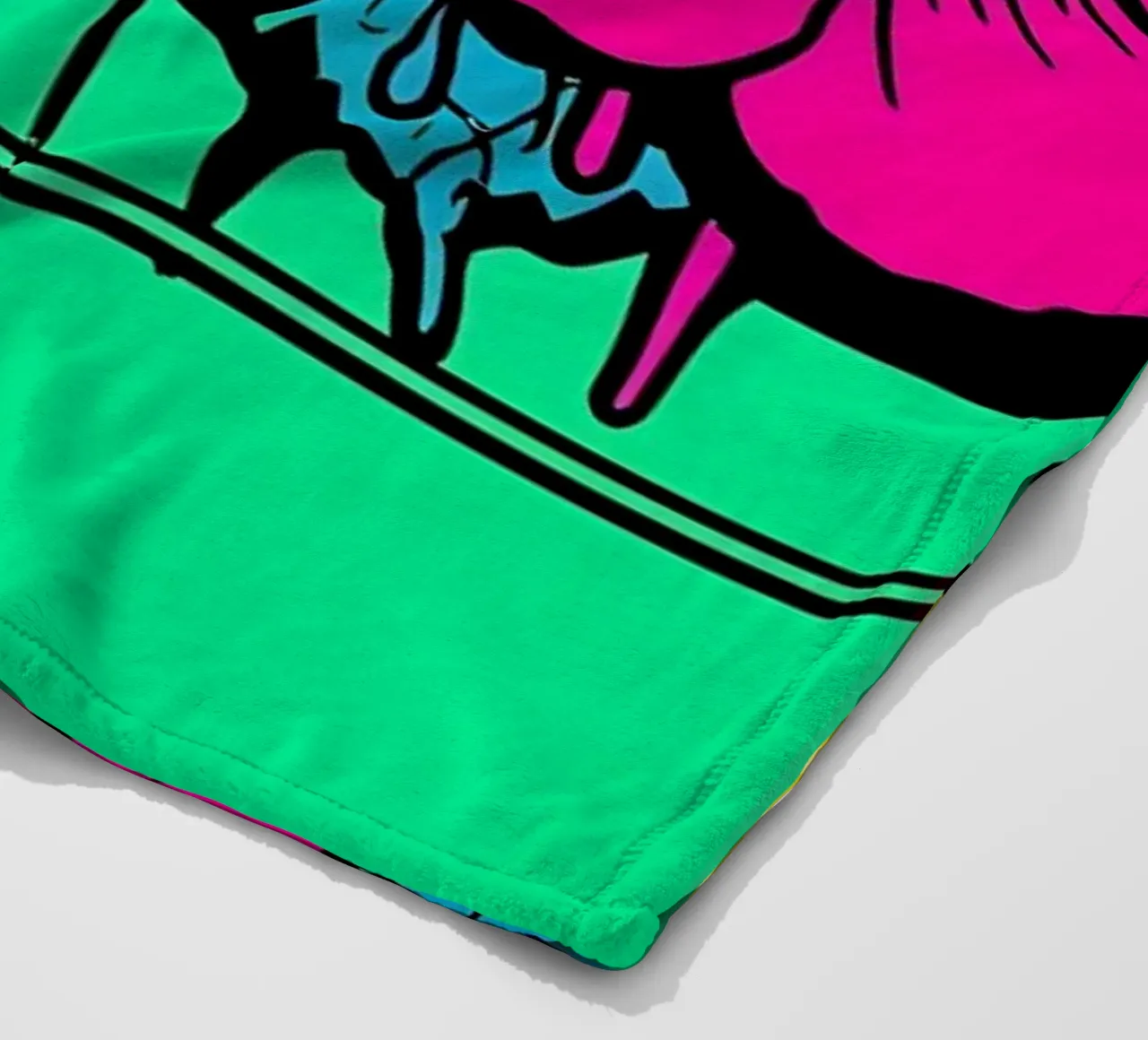 Annaffiatoio floreale - Pop Art coperta in pile da ColorCrash Gallery