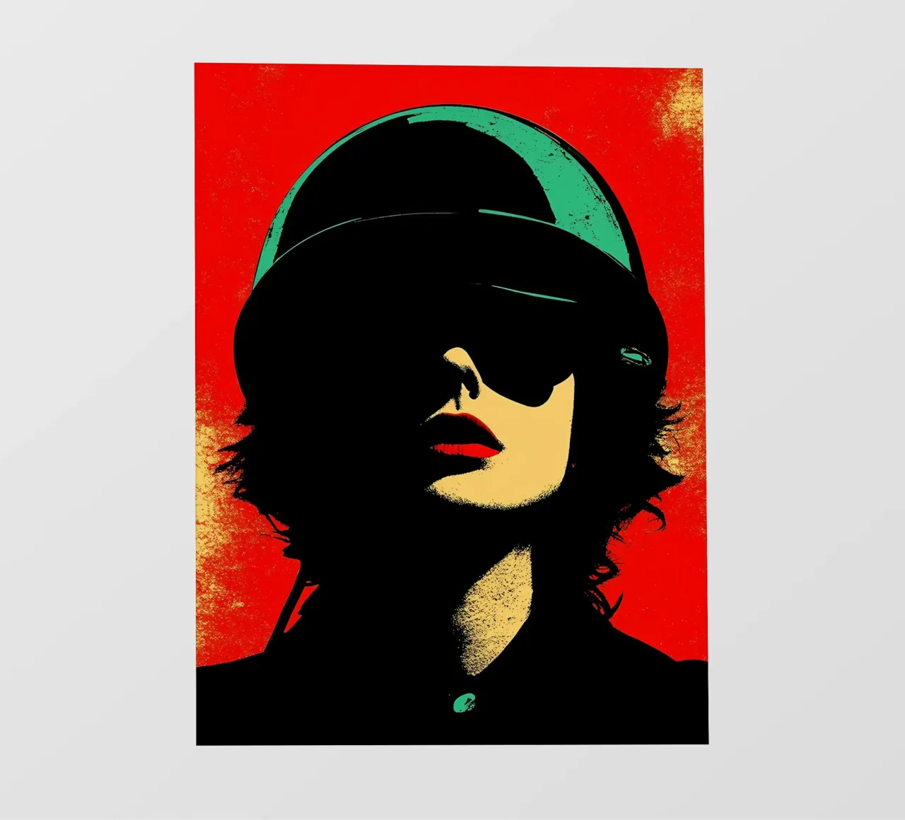 Donna libera - Pop Art pellicola backlit da ColorCrash Gallery