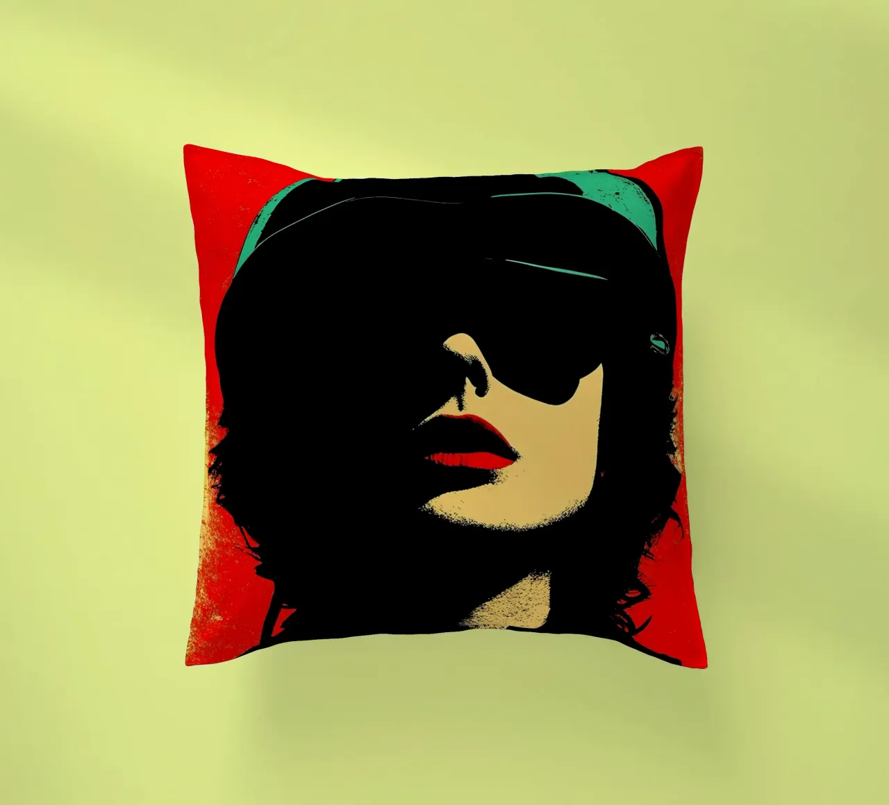 Donna libera - Pop Art cuscino da ColorCrash Gallery