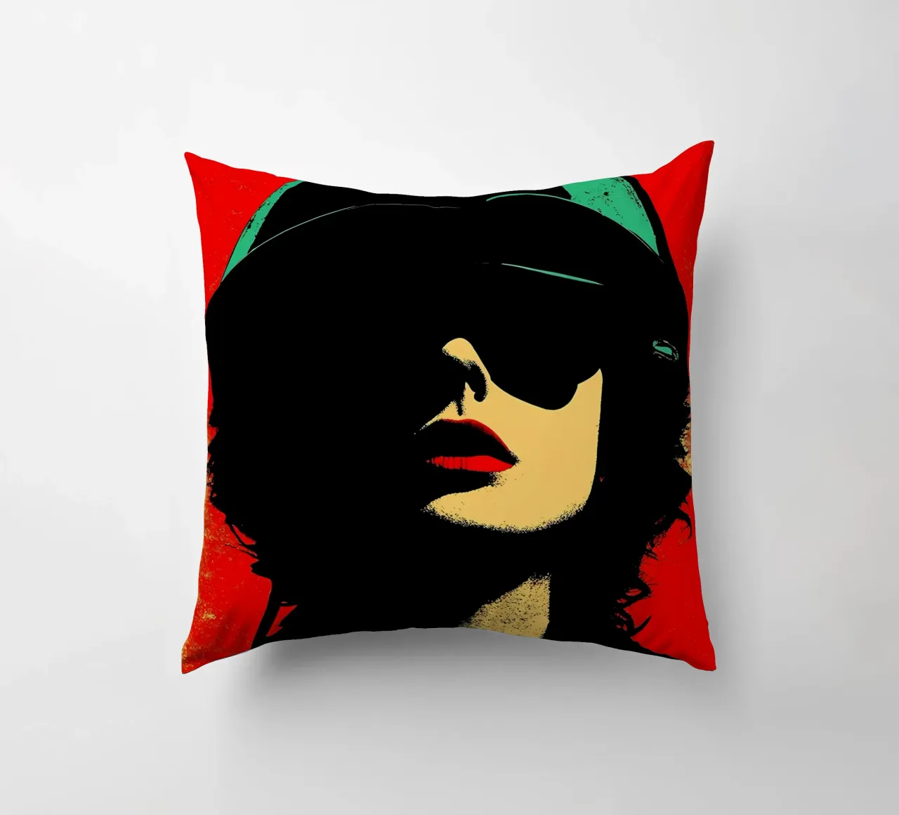Donna libera - Pop Art cuscino da ColorCrash Gallery