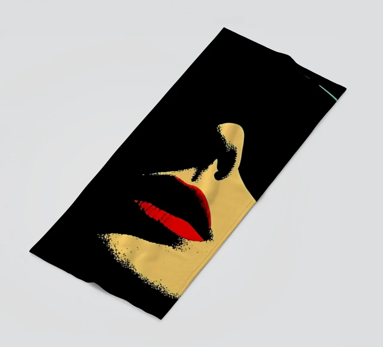 Donna libera - Pop Art telo mare da ColorCrash Gallery