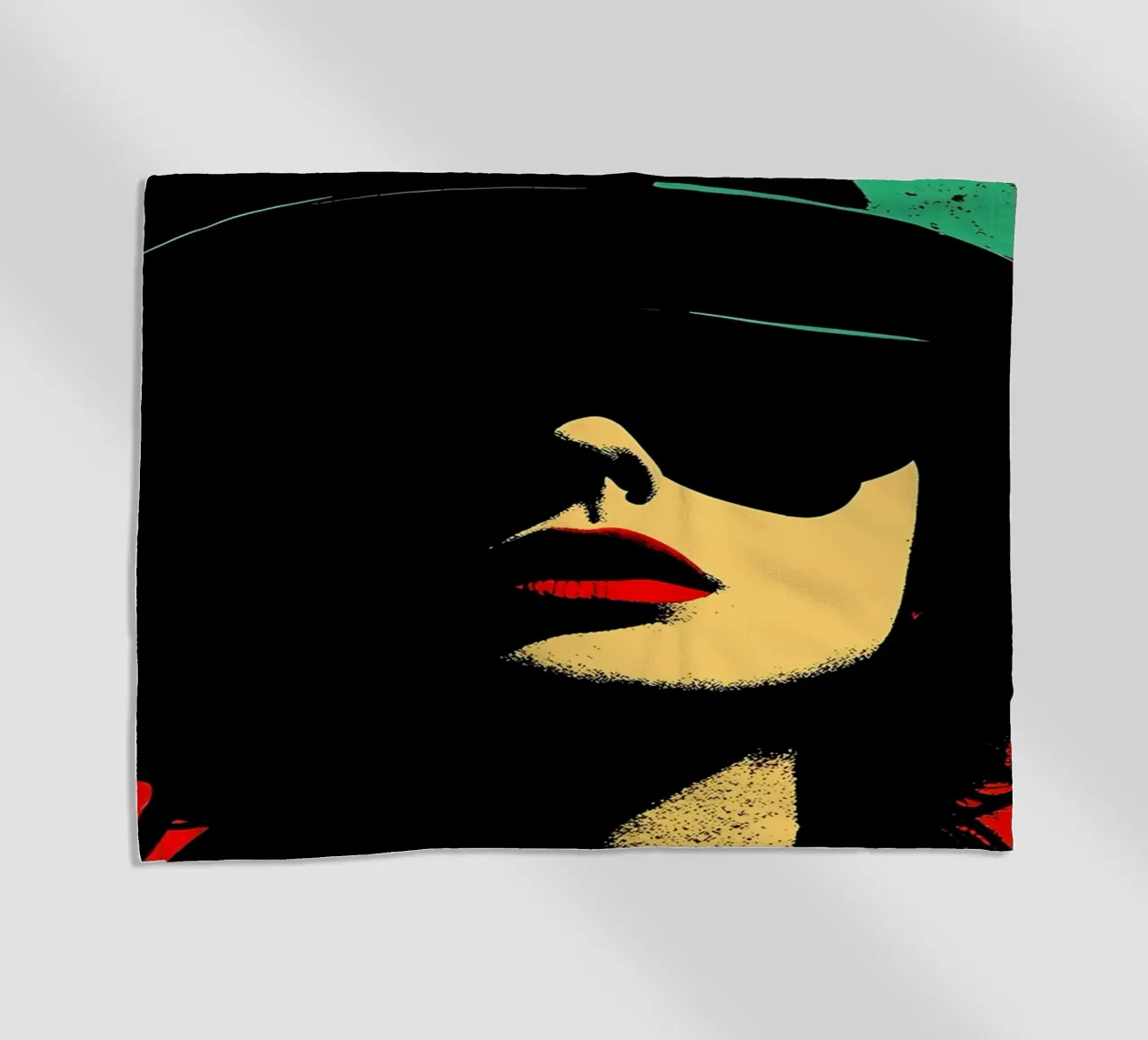 Donna libera - Pop Art telo mare da ColorCrash Gallery