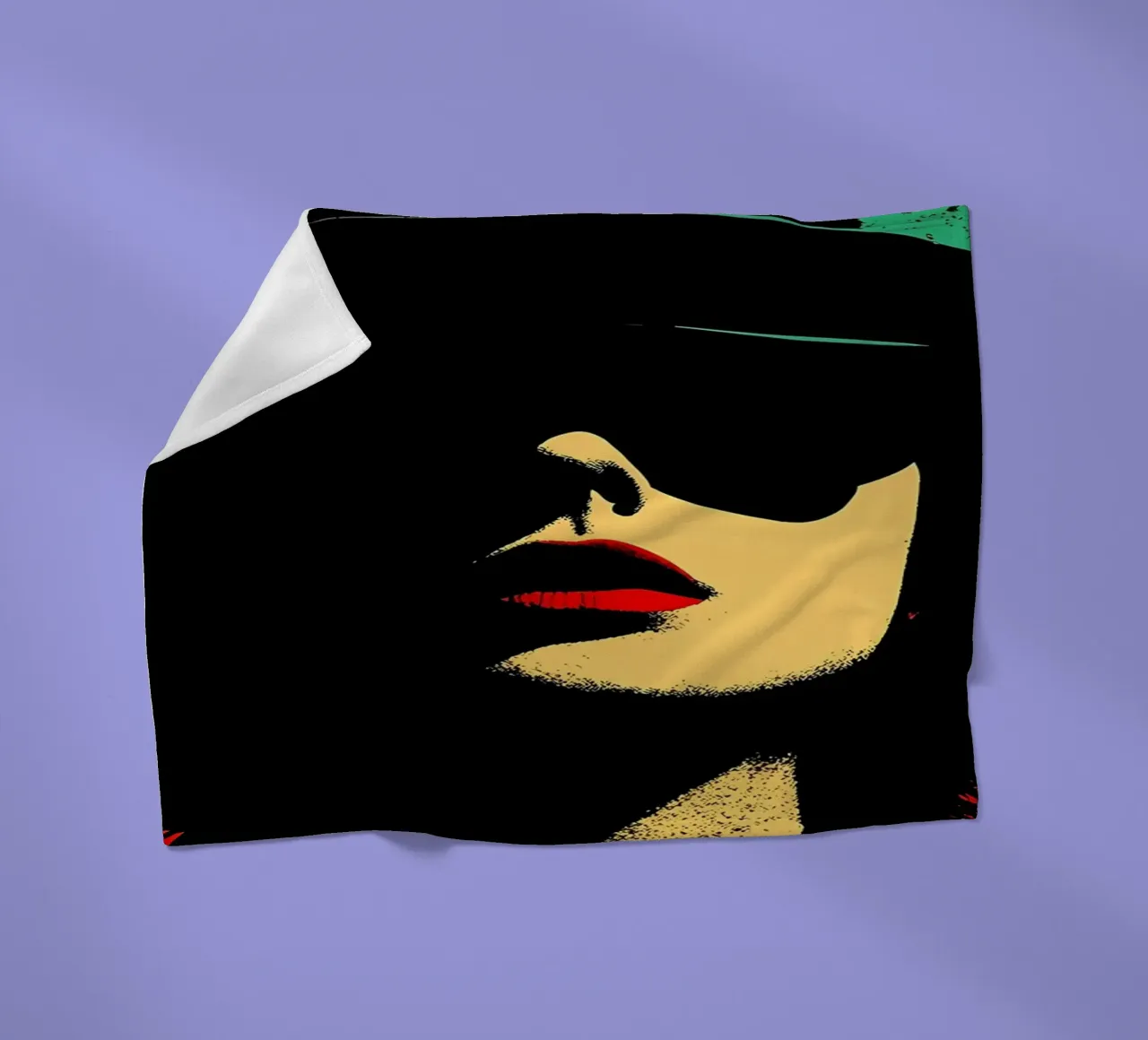 Donna libera - Pop Art coperta in pile da ColorCrash Gallery