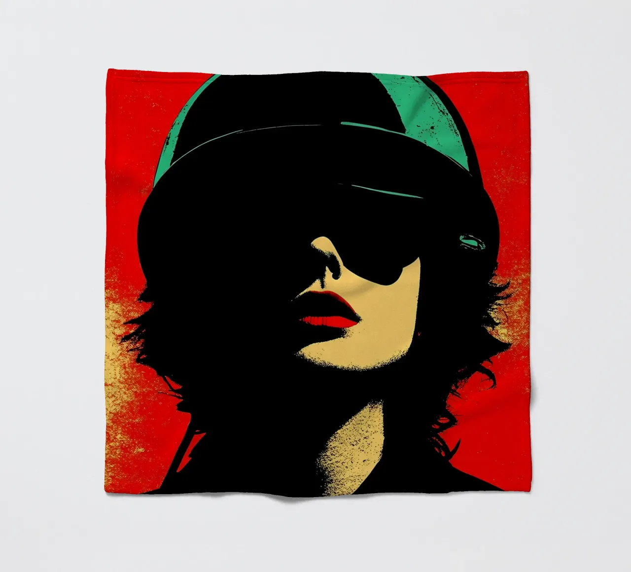 Donna libera - Pop Art coperta in pile da ColorCrash Gallery