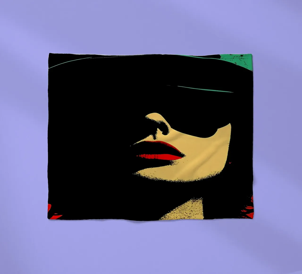 Donna libera - Pop Art coperta in pile da ColorCrash Gallery