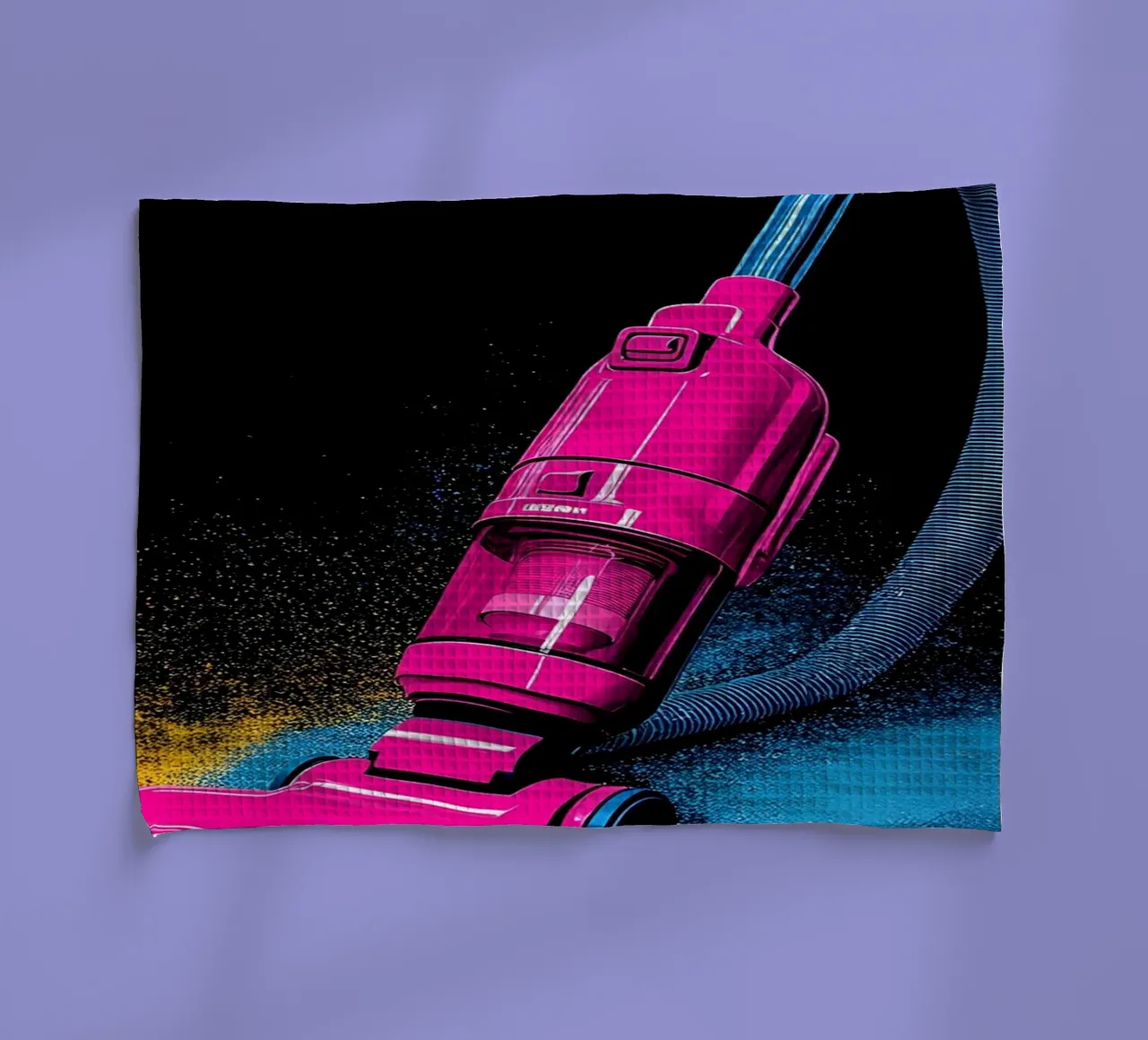 Staubsauger - Pop Art Geschirrtuch von ColorCrash Gallery