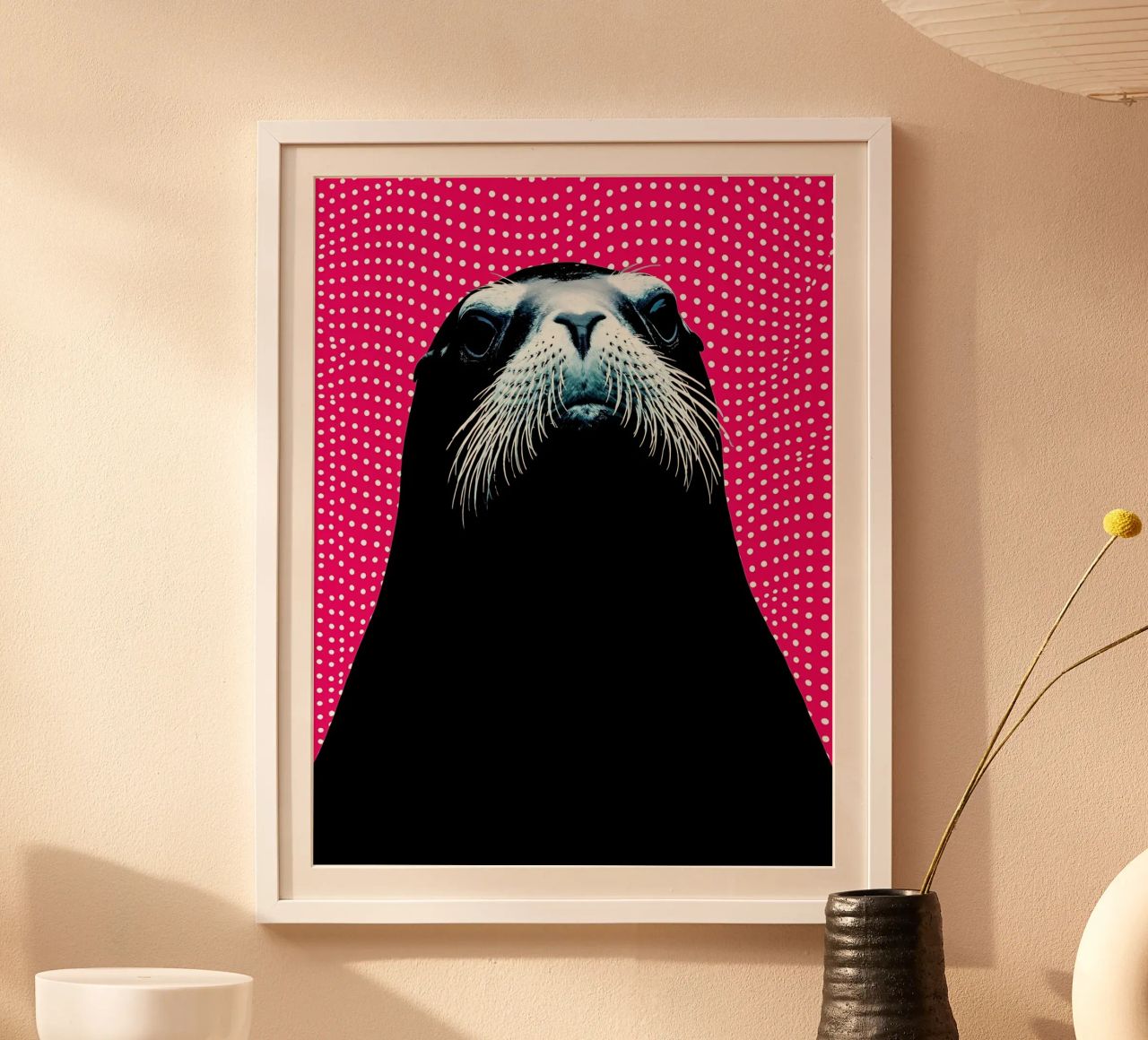 Zeeleeuw - Pop-art poster van ColorCrash Gallery