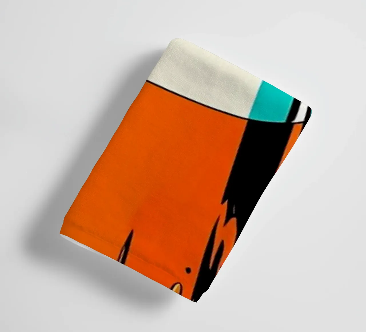 Le cône de signalisation en train de fondre - Pop Art serviette de bain de ColorCrash Gallery