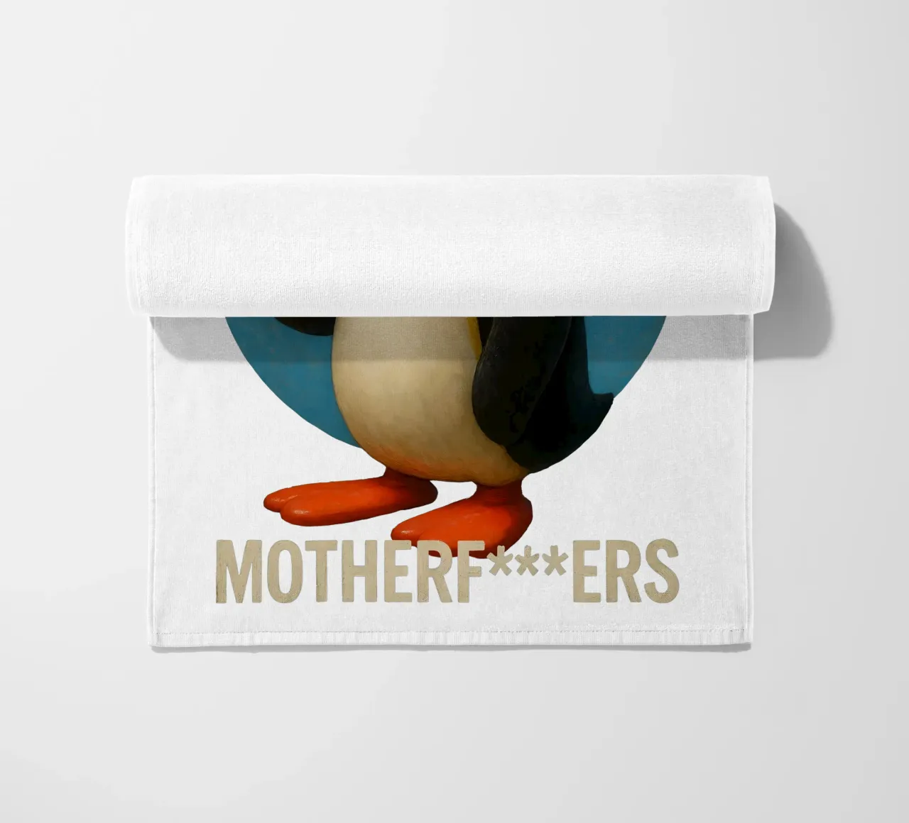 Noot Noot Motherfuckers Penguin Art telo mare da Lootprint