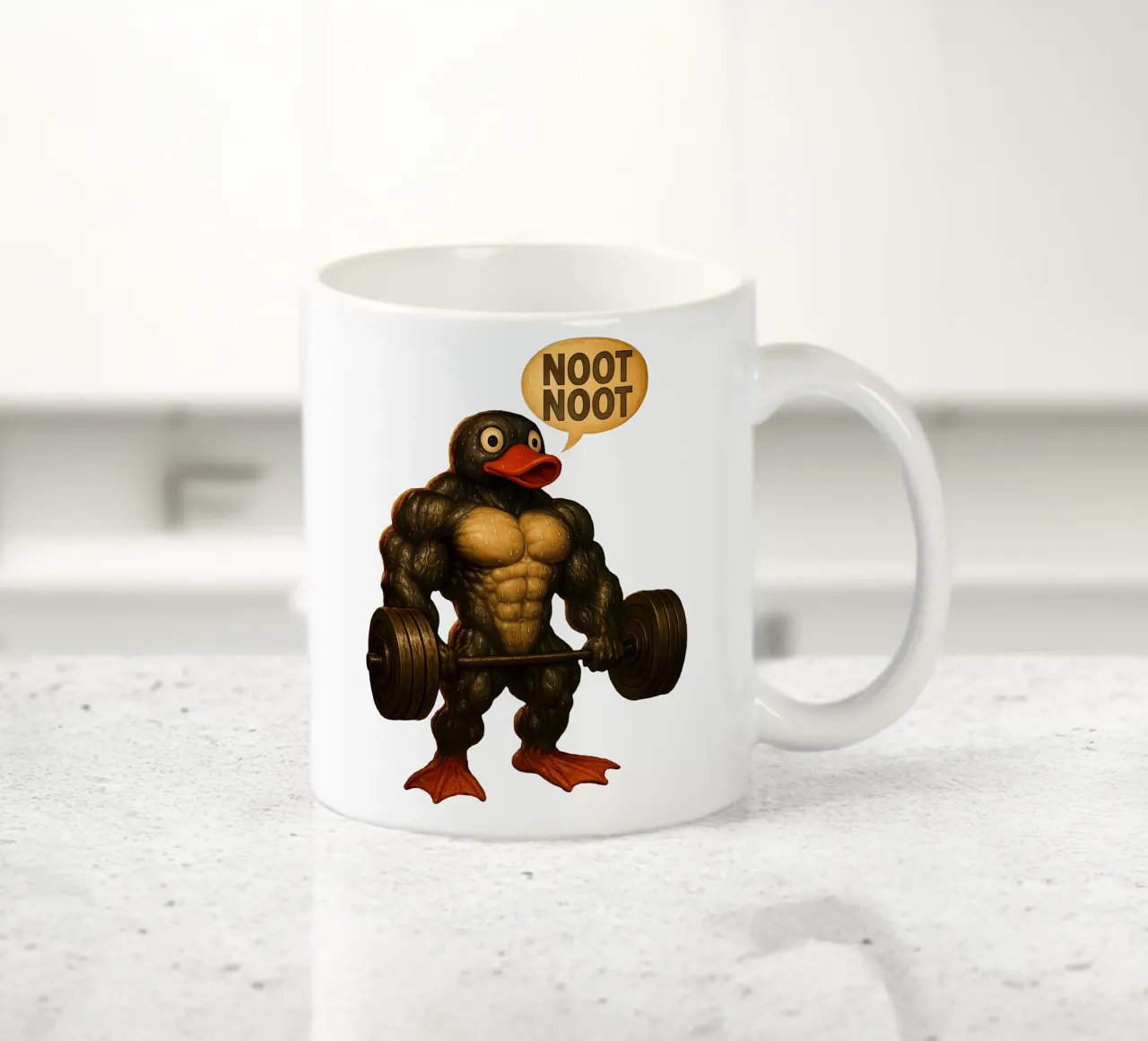 Pumping Pingu Gym Art tazza in ceramica da Lootprint