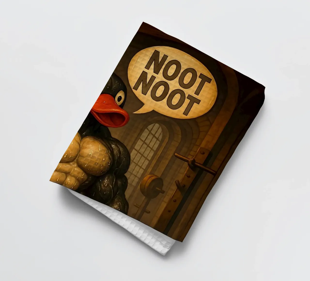Pumping Pingu Gym Art canovaccio da cucina da Lootprint