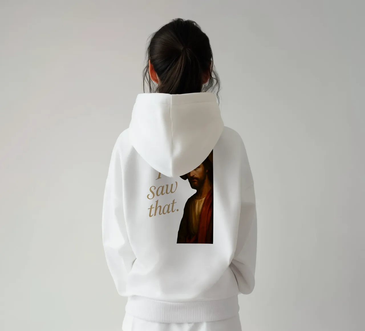 Jesus Saw That felpa con cappuccio da Lootprint