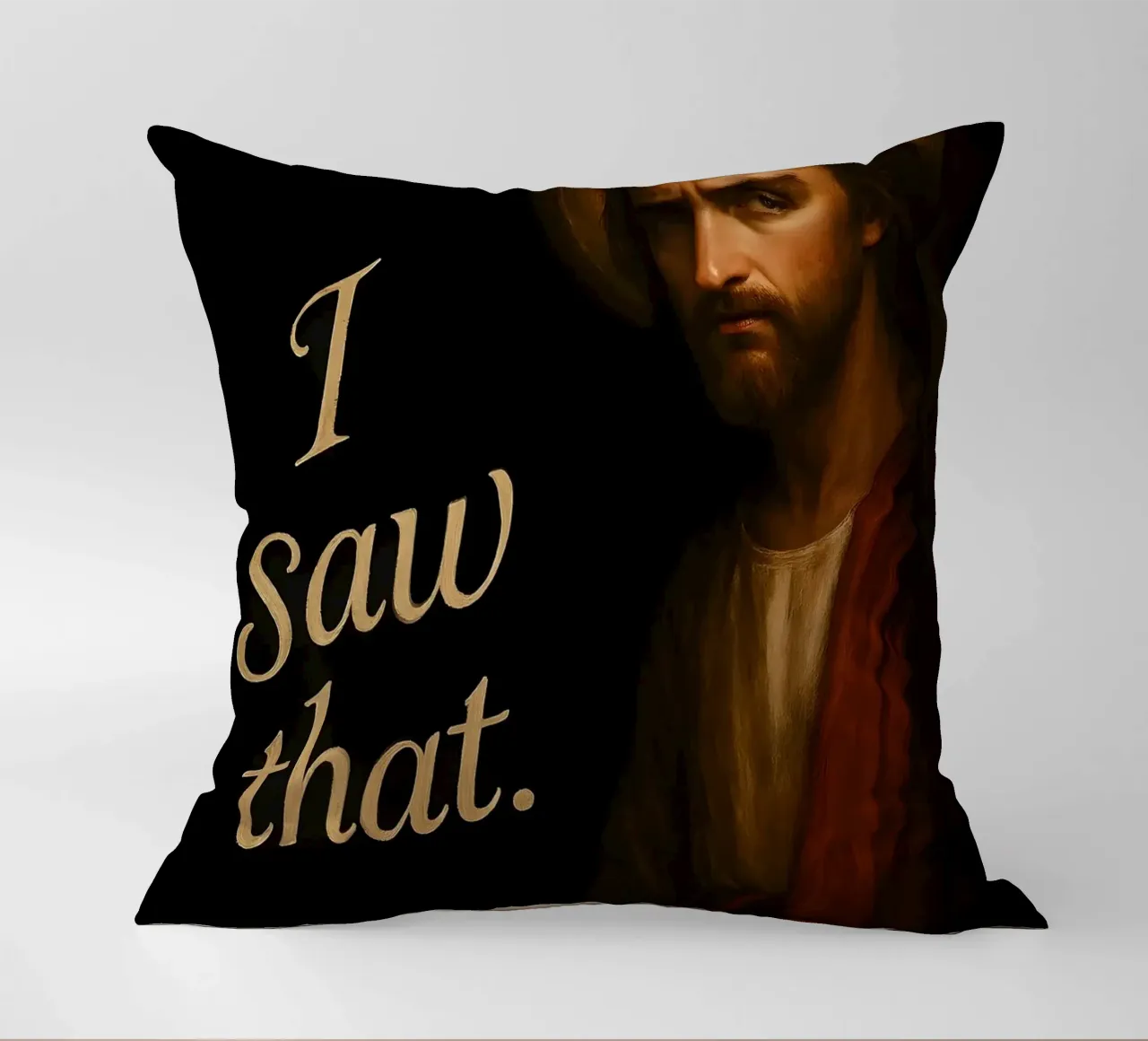 Jesus Saw That decorative cushion by Lootprint