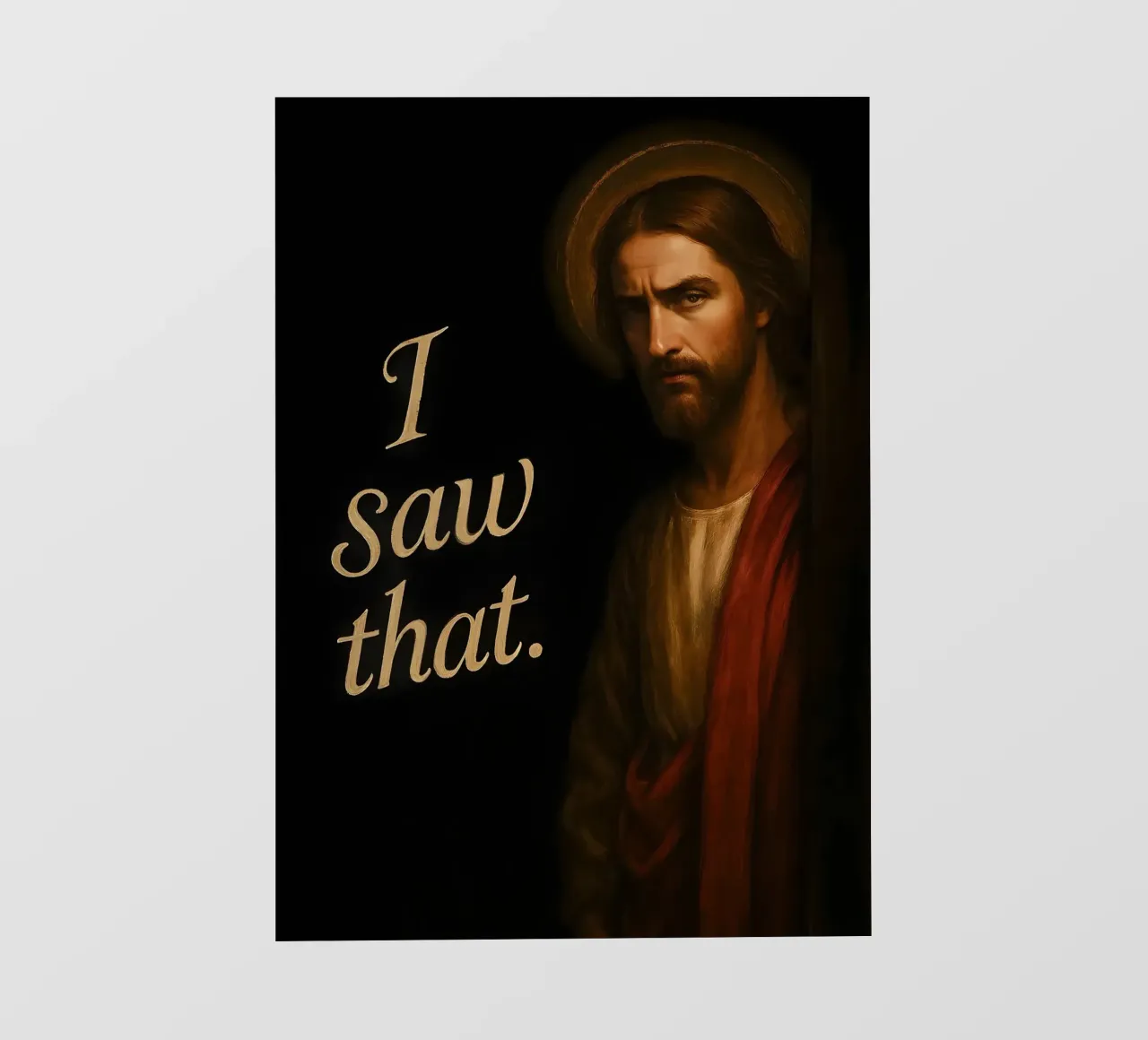 Jesus Saw That telo in pvc da Lootprint