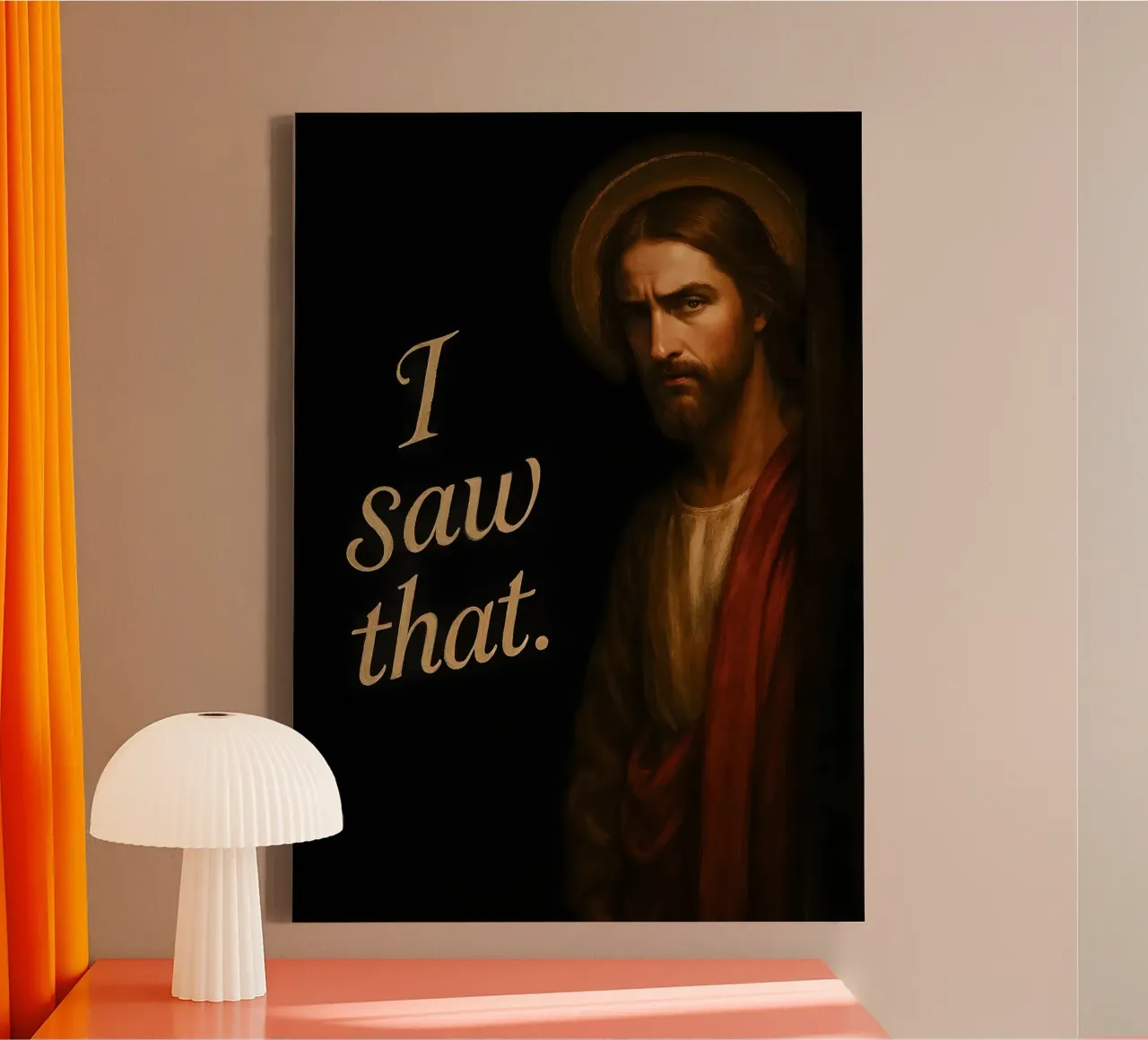 Jesus Saw That canvas by Lootprint