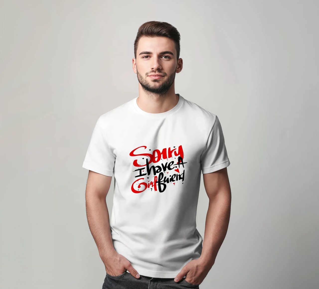 Maglietta Summer vibes -Sorry, I Have a girlfriend t-shirt da Gift For You