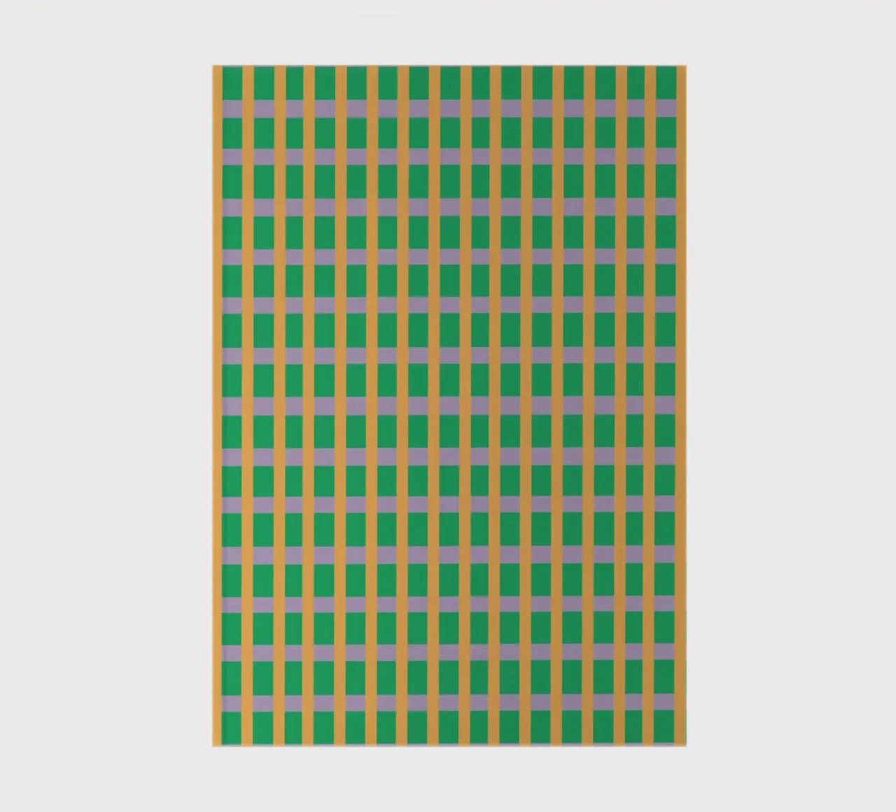 Gingham Green seamless pattern notebook by Little Dean