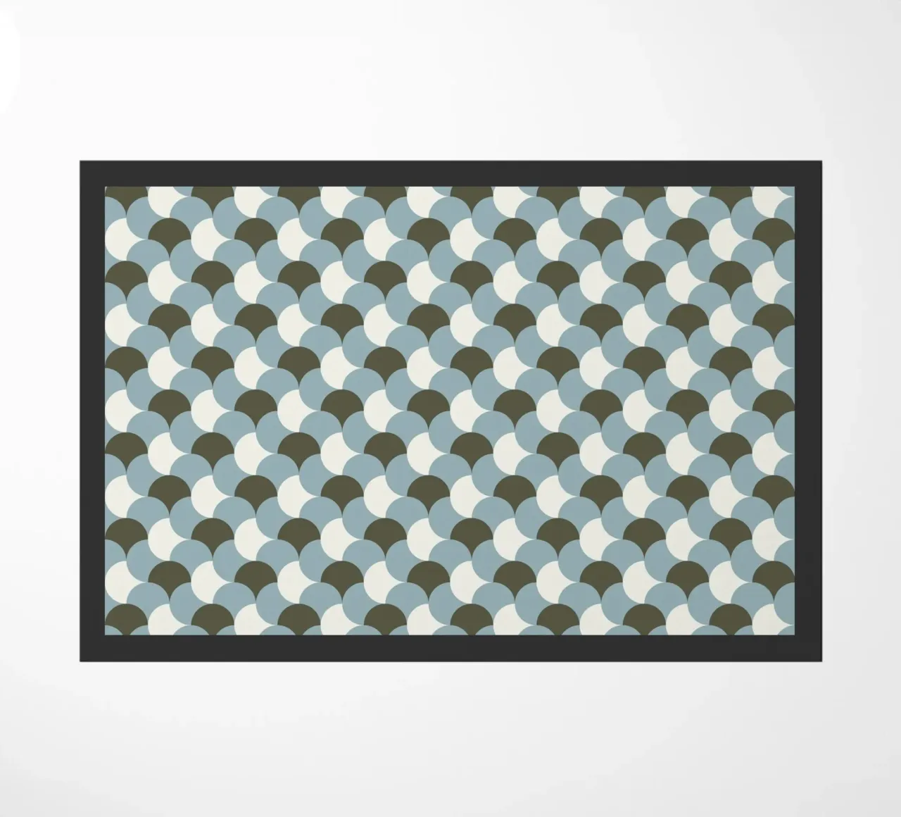 Variante gingham geometrico in tinta pastello grigio zerbino da Little Dean