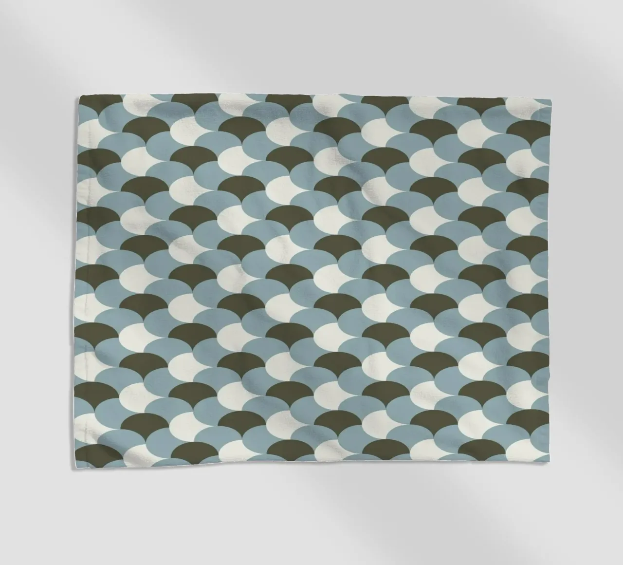 Geometrical gingham pastel pattern grey variant beach towel by Little Dean