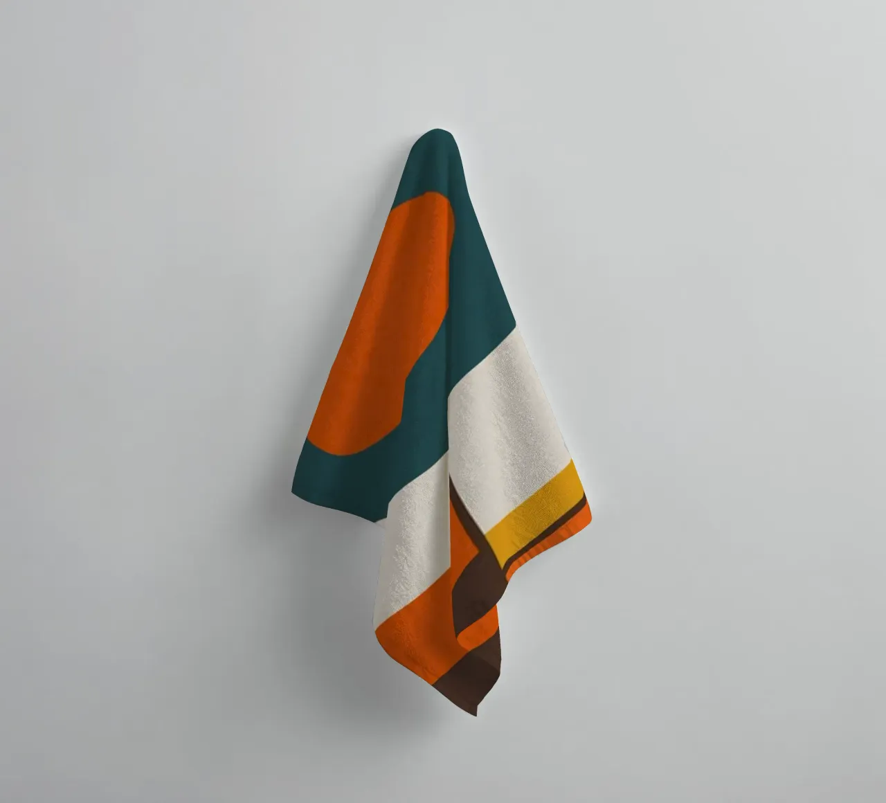 Boho geometrical symbol towel by Little Dean