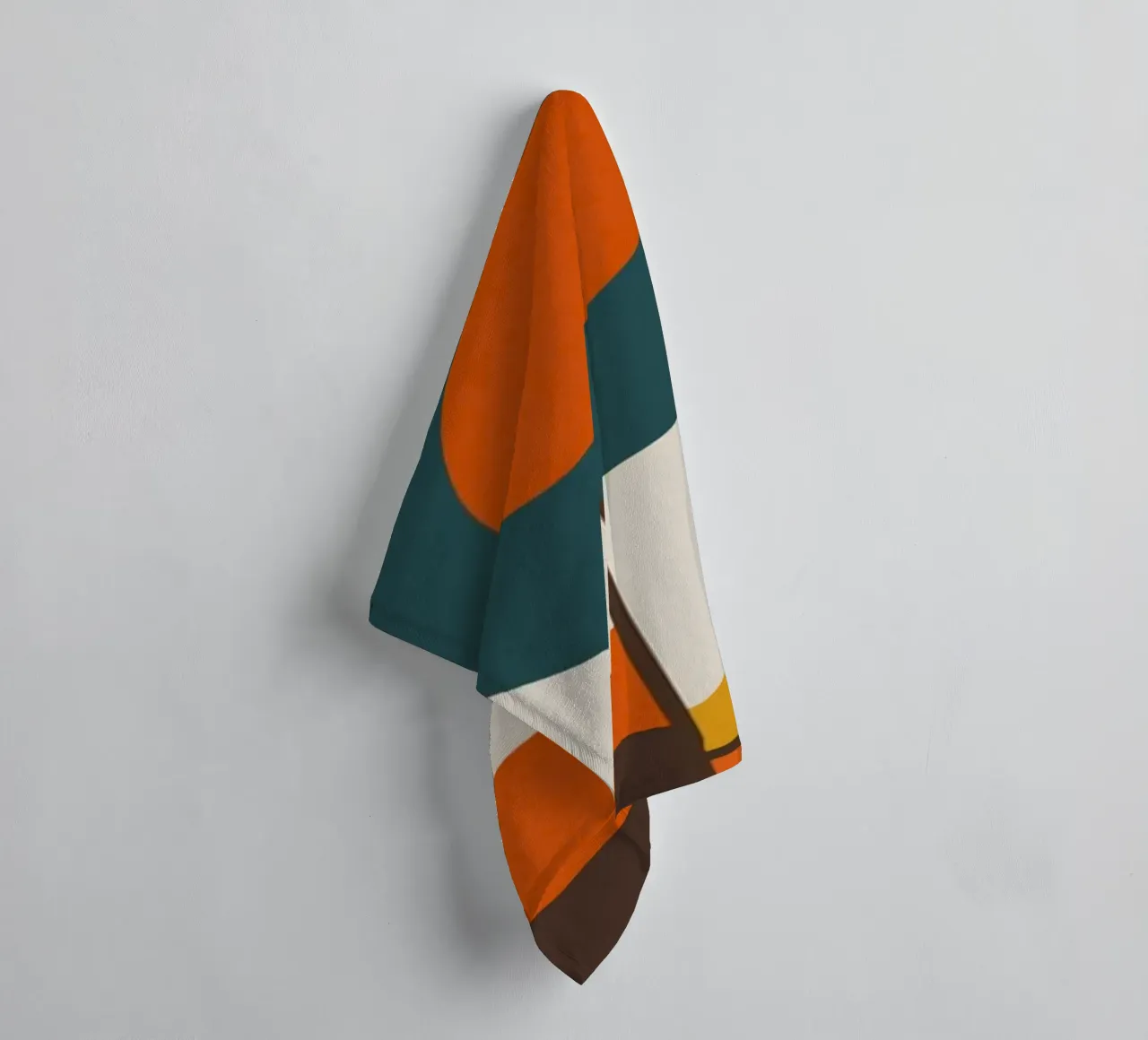 Boho geometrical symbol towel by Little Dean